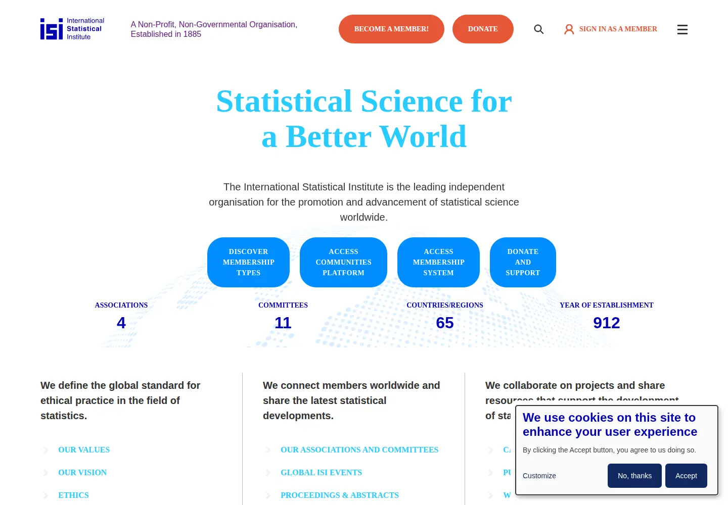 Screenshot of isi-web.org