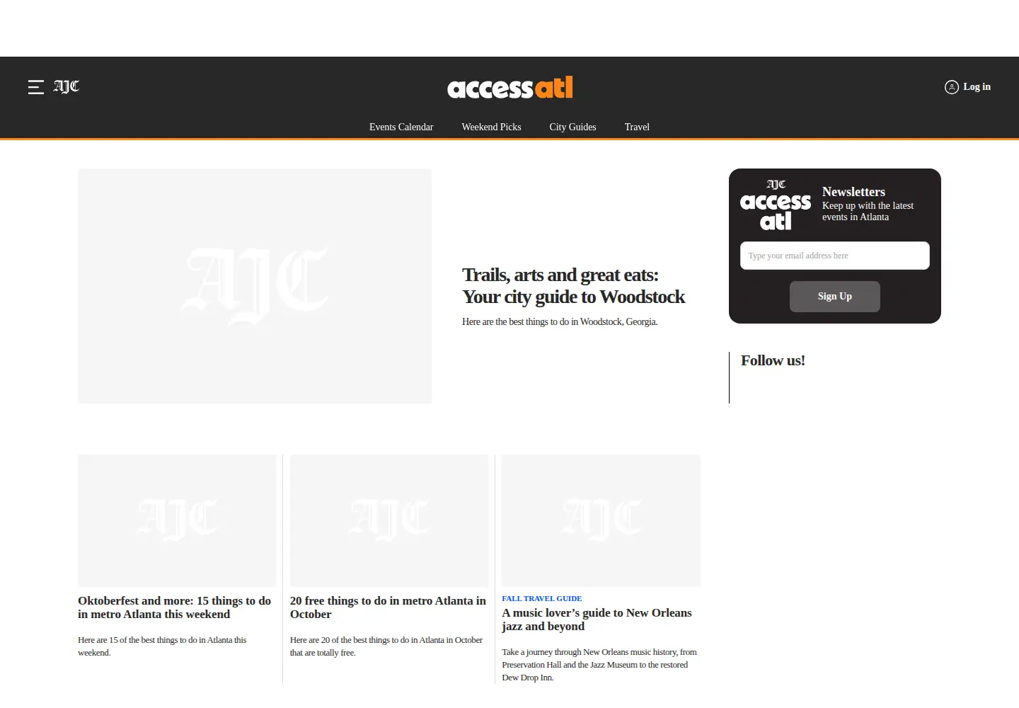 Screenshot of accessatlanta.com