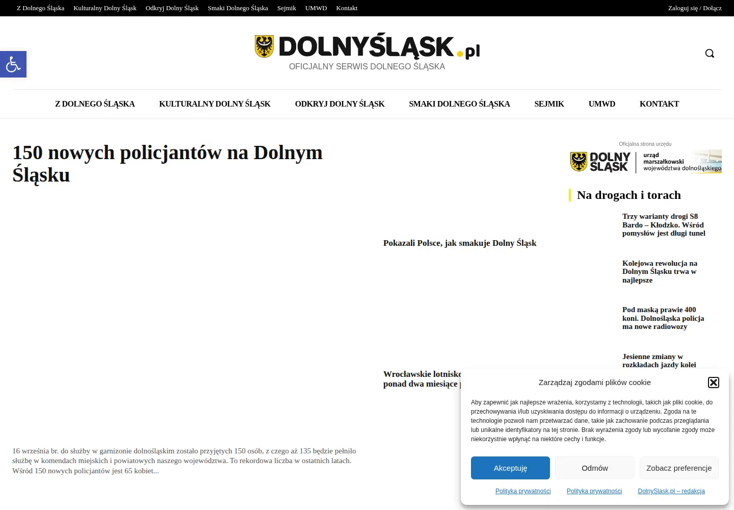 Screenshot of dolnyslask.pl