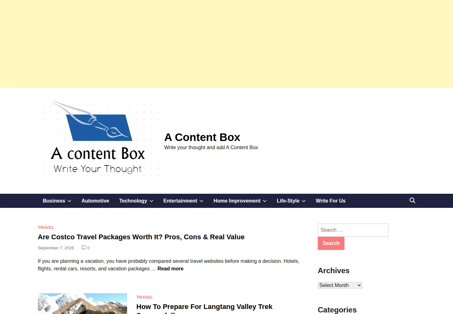 Screenshot of acontentbox.org