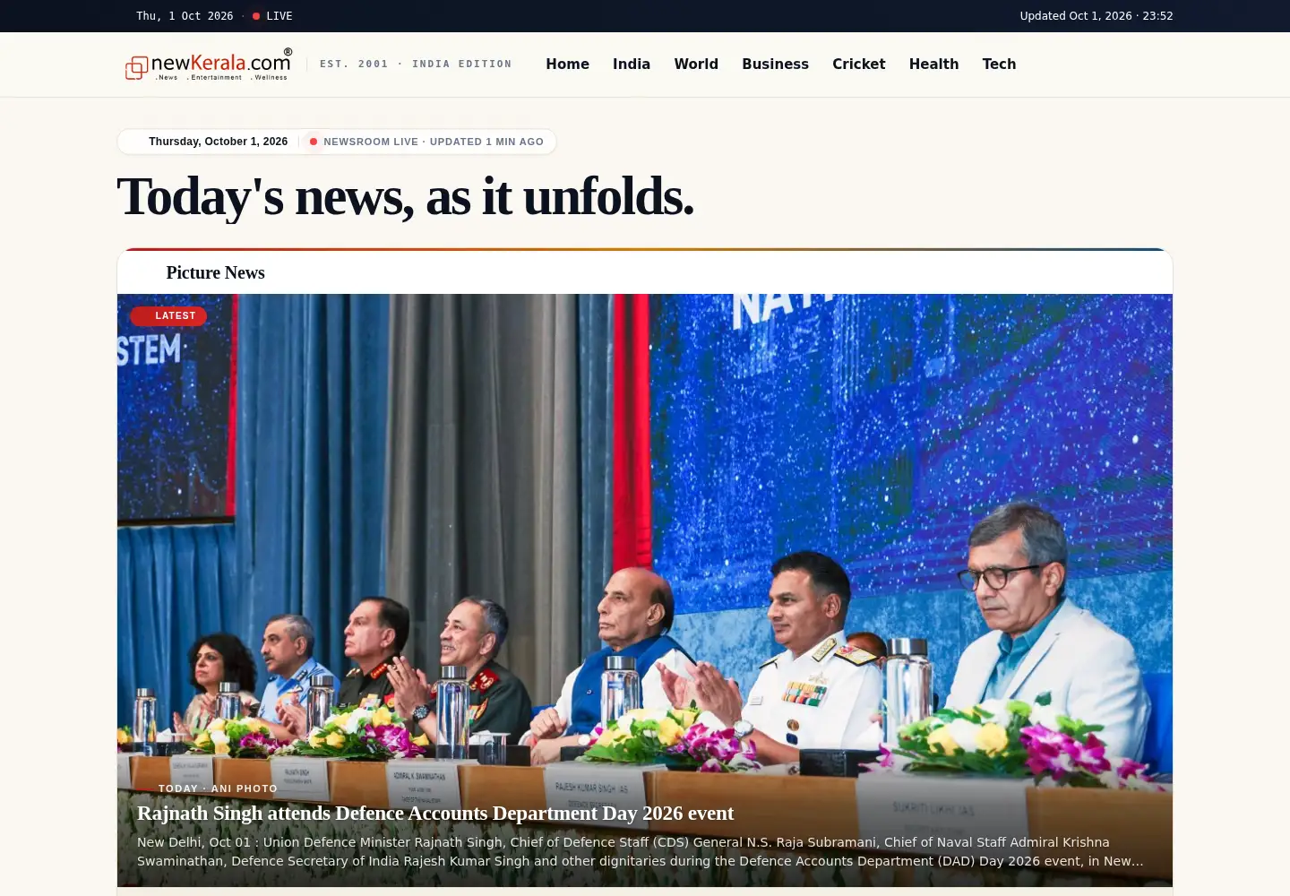 Screenshot of newkerala.com