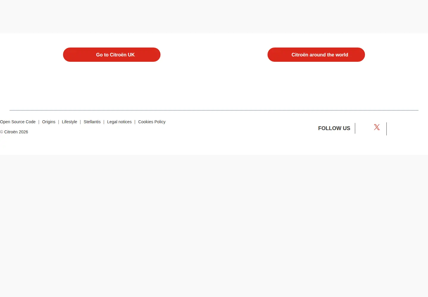 Screenshot of citroen.com