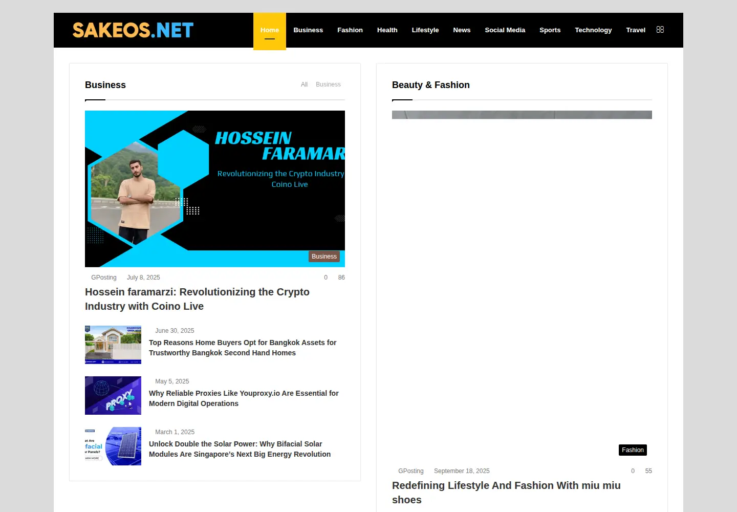 Screenshot of sakeos.net