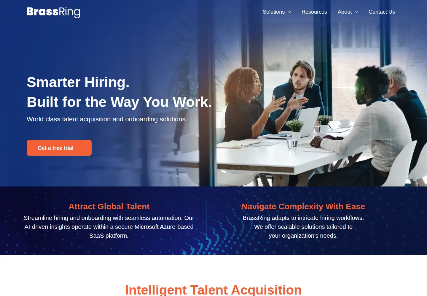 Screenshot of brassring.com