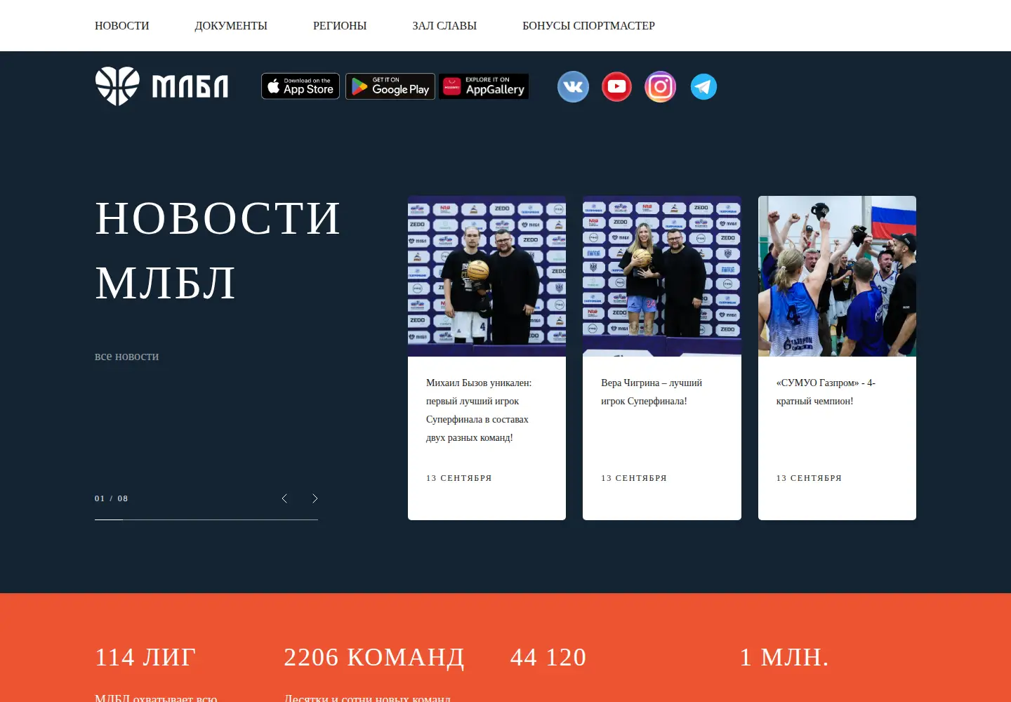 Screenshot of ilovebasket.ru