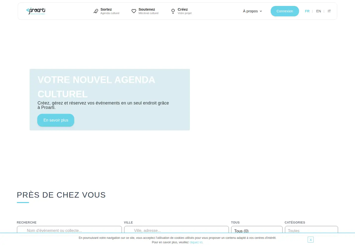Screenshot of proarti.fr