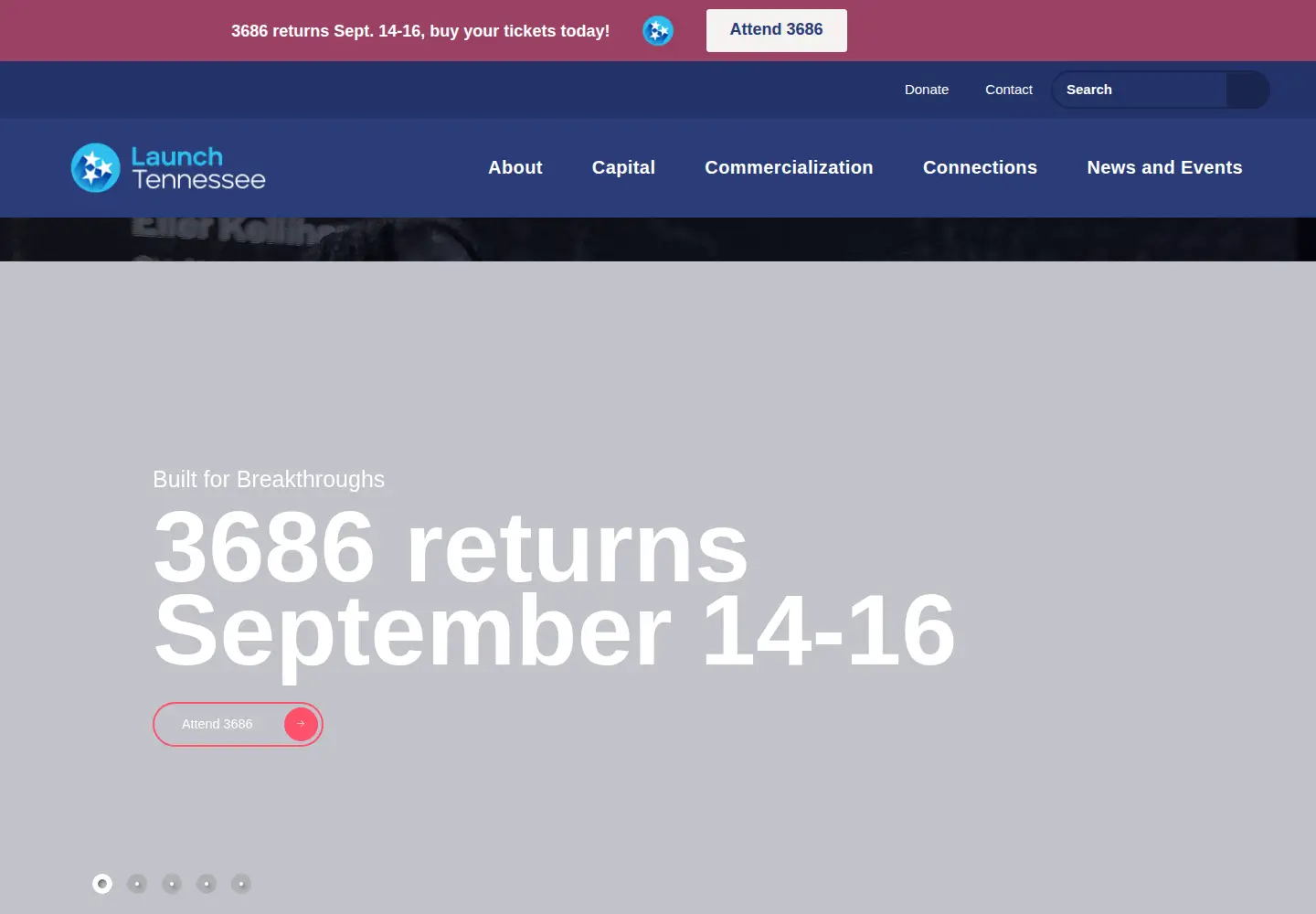 Screenshot of launchtn.org