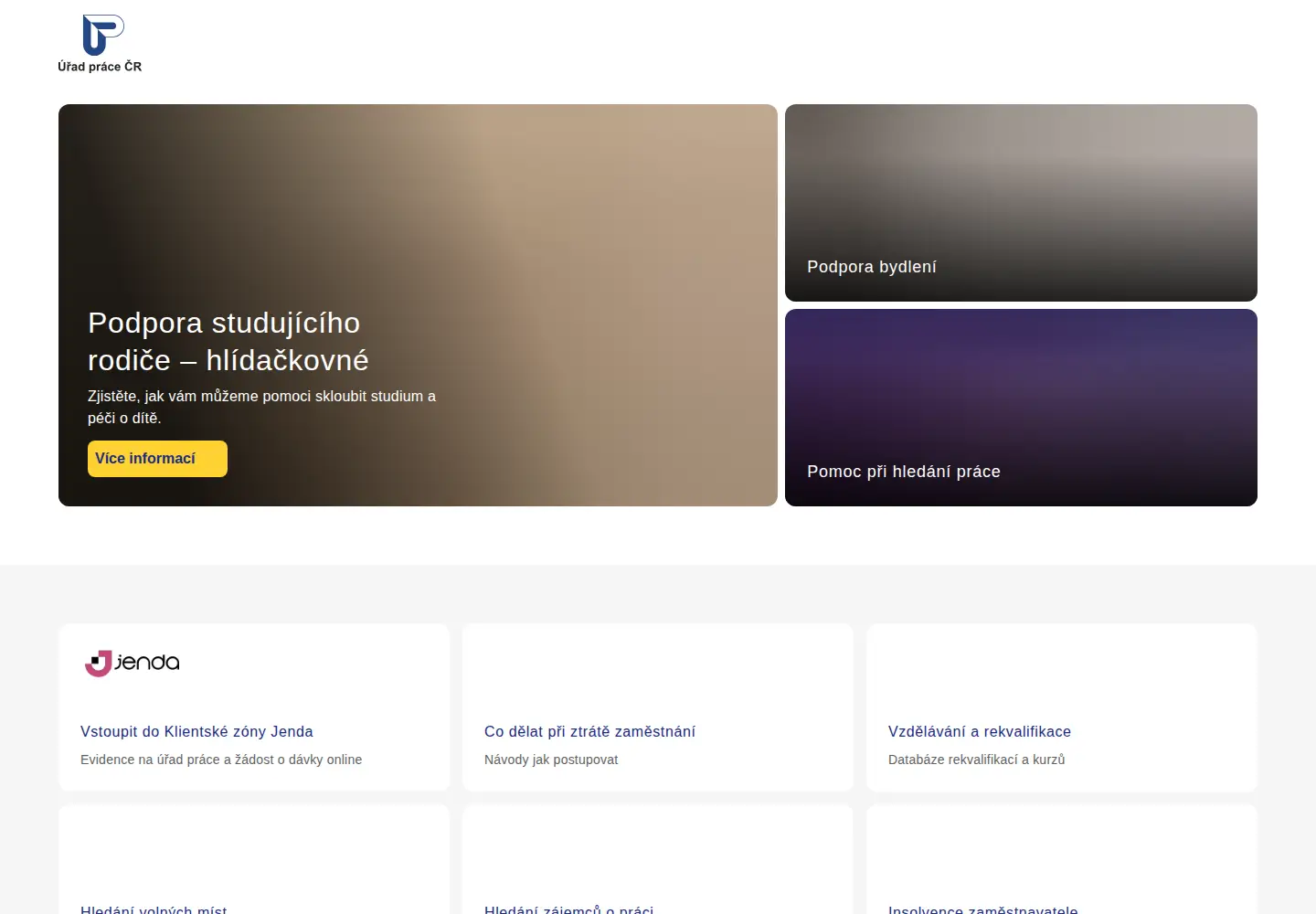 Screenshot of uradprace.cz