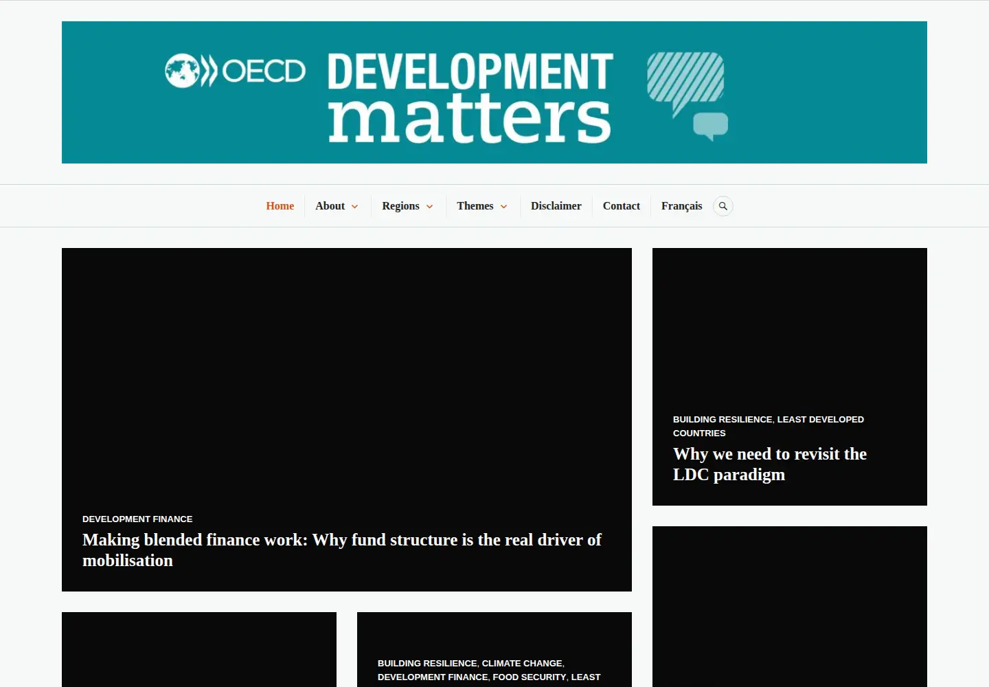 Screenshot of oecd-development-matters.org