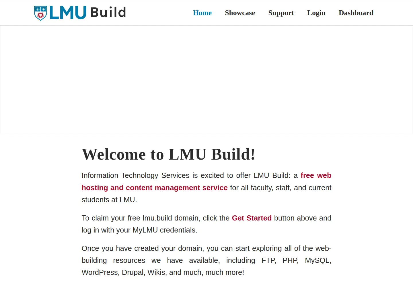 Screenshot of lmu.build