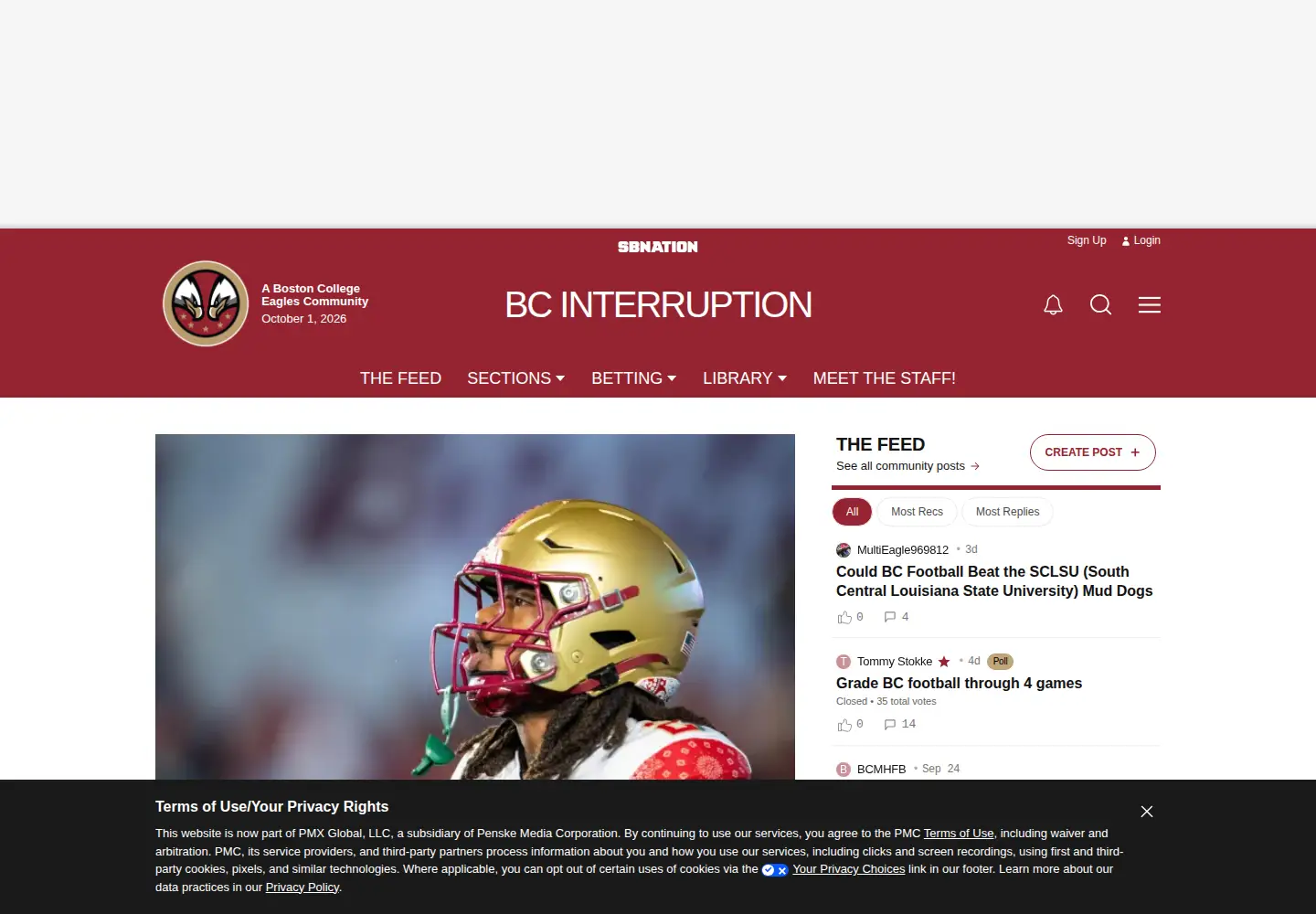 Screenshot of bcinterruption.com