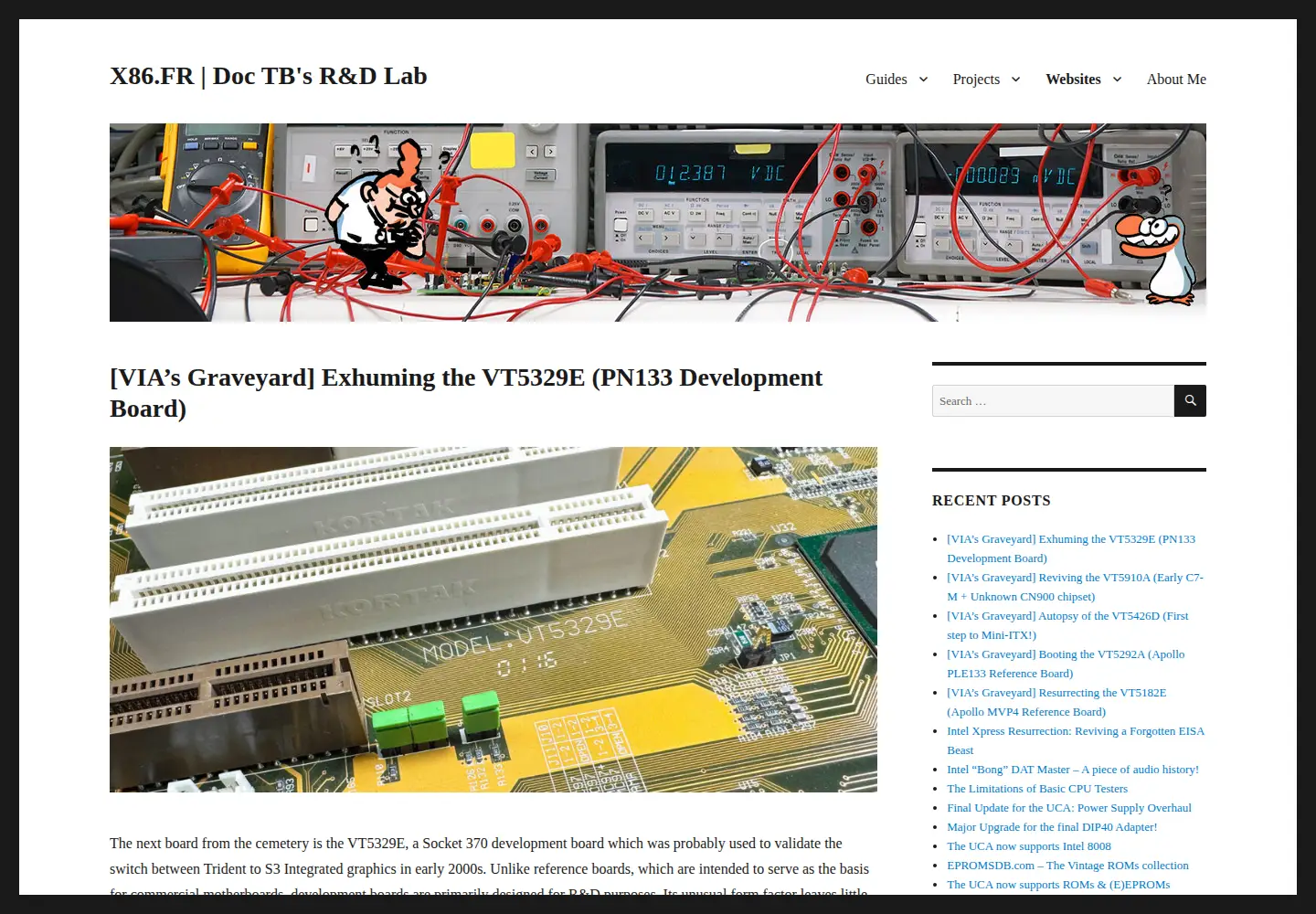 Screenshot of x86.fr