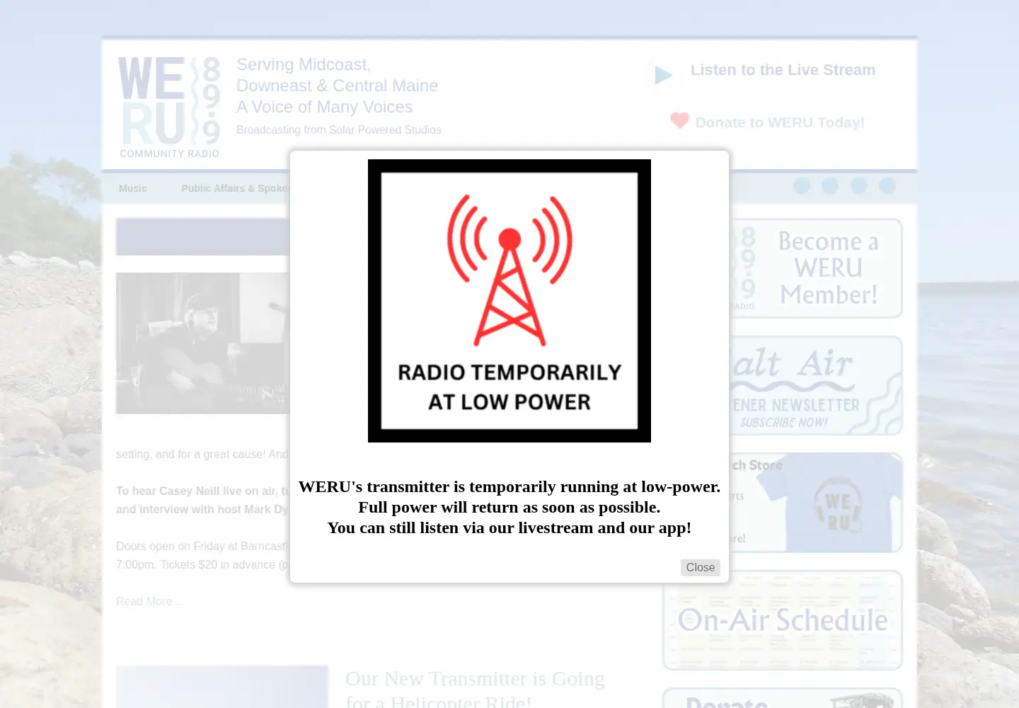 Screenshot of weru.org