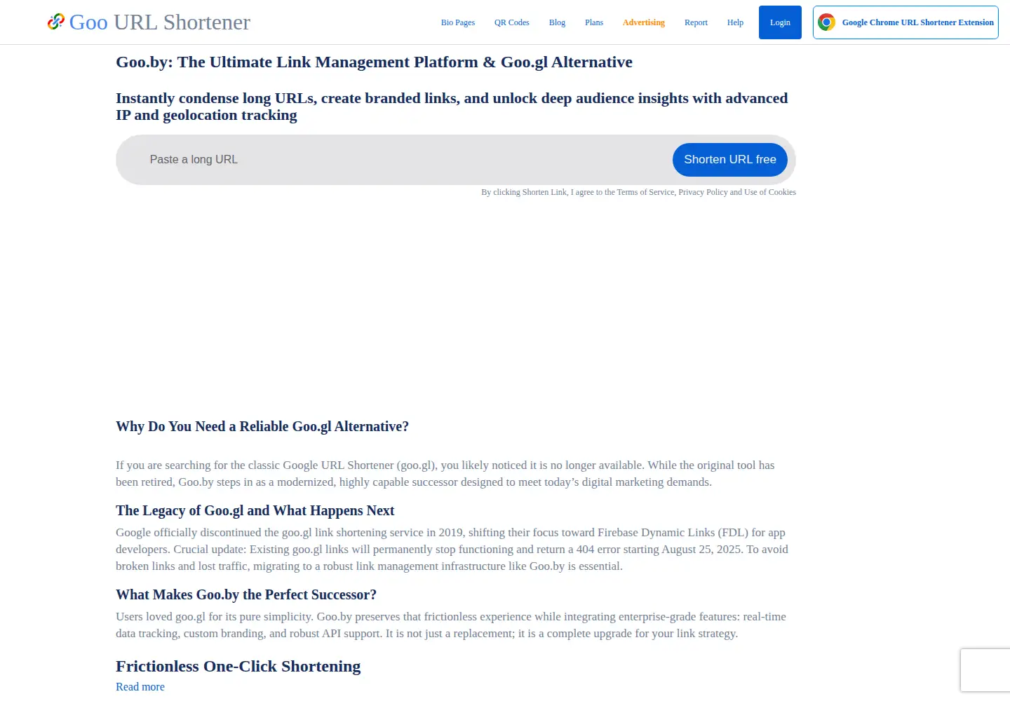 Screenshot of goo.by