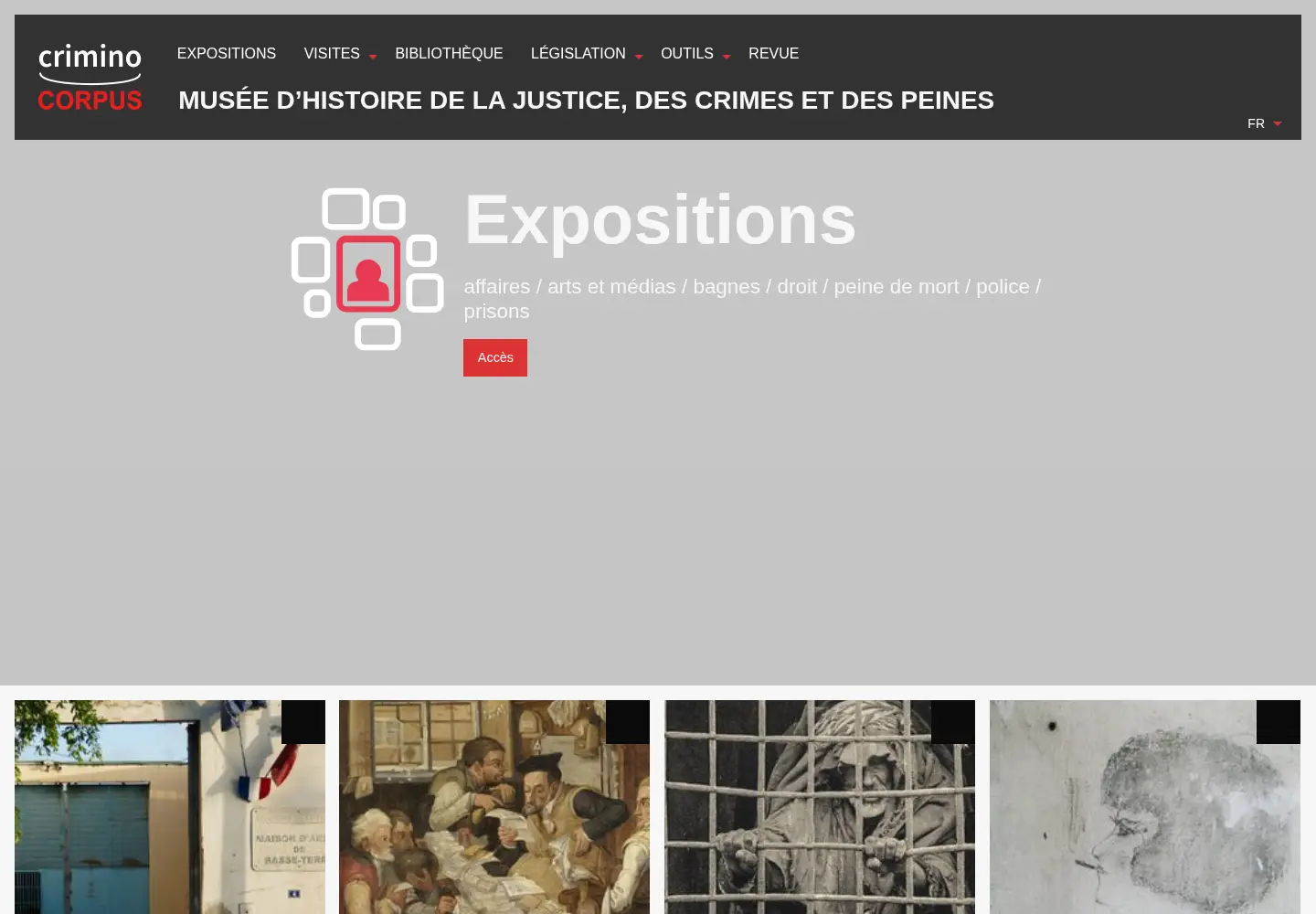 Screenshot of criminocorpus.org