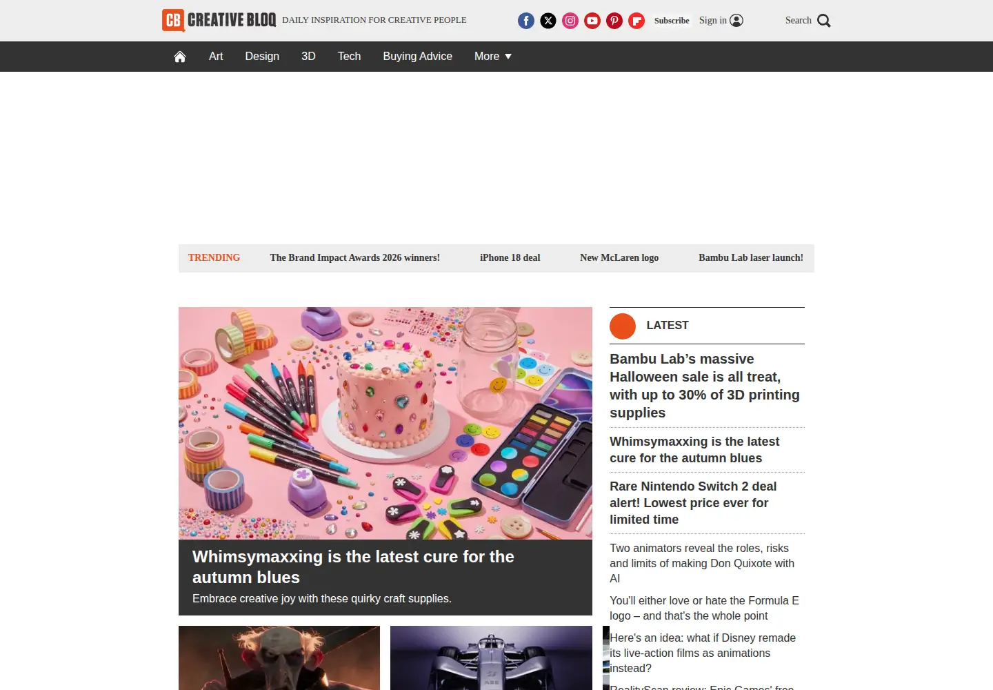 Screenshot of creativebloq.com