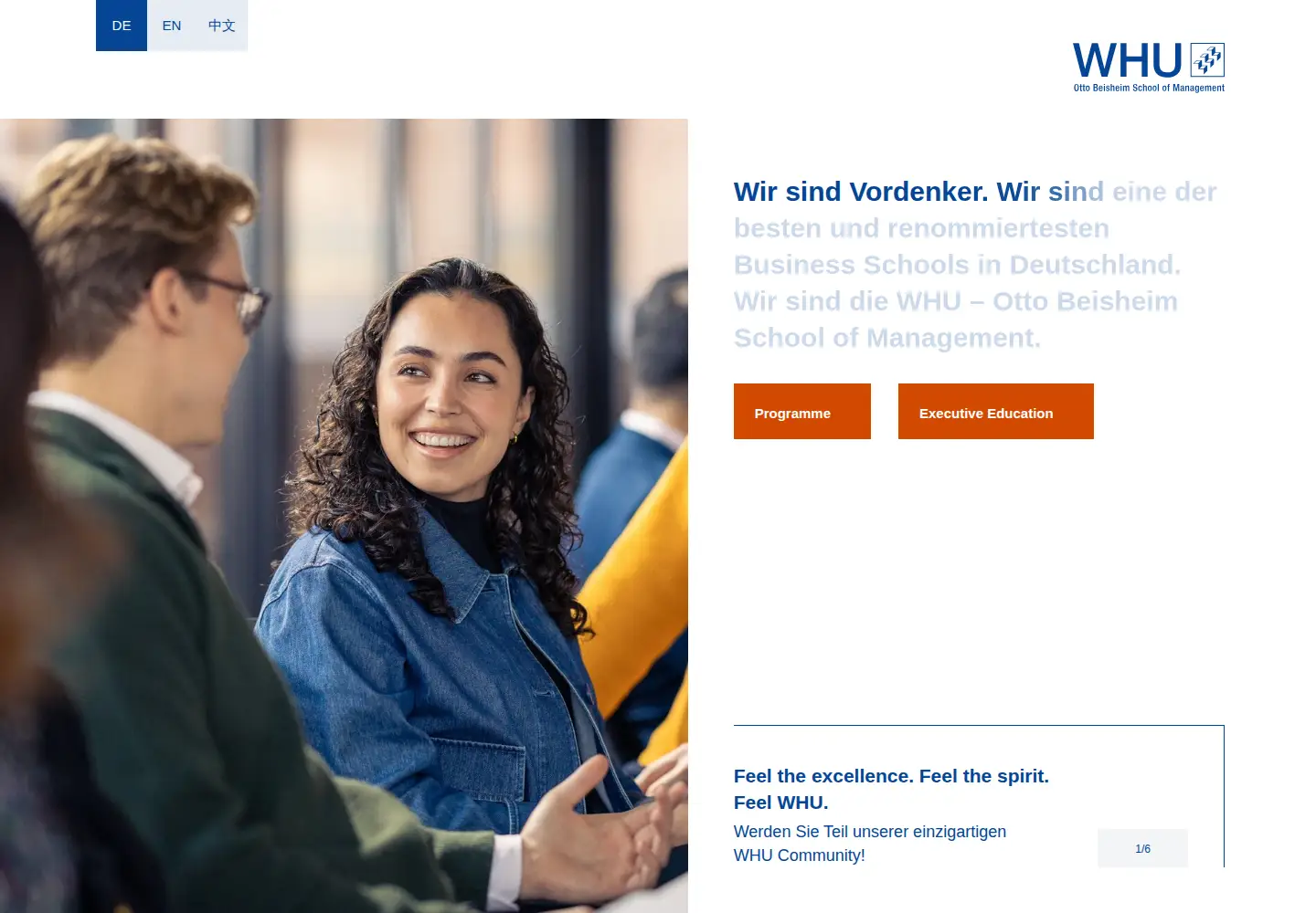 Screenshot of whu.edu