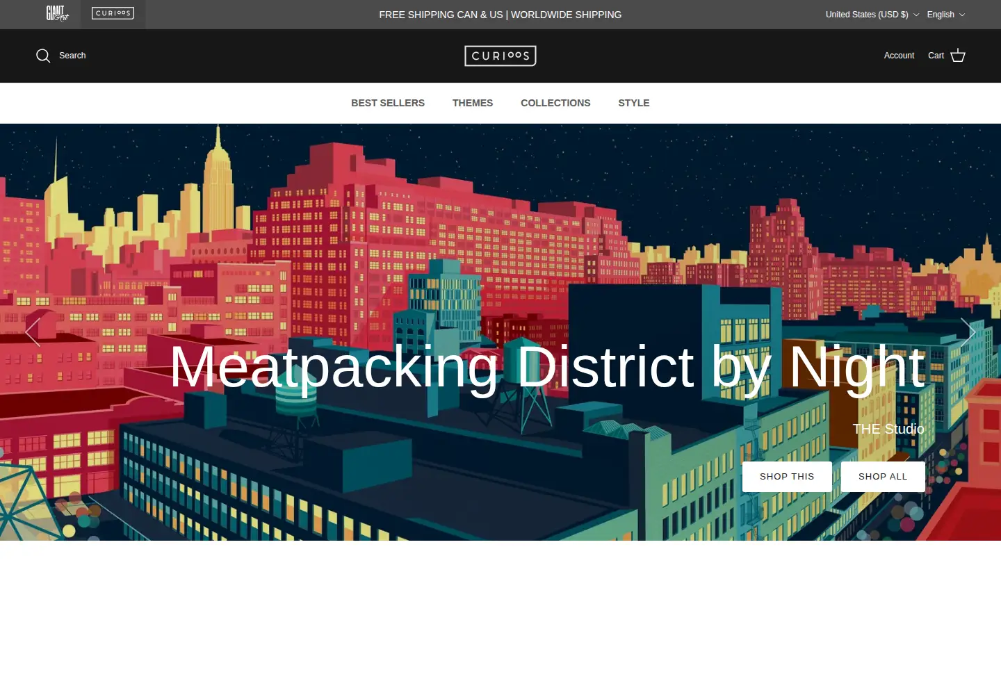 Screenshot of curioos.com