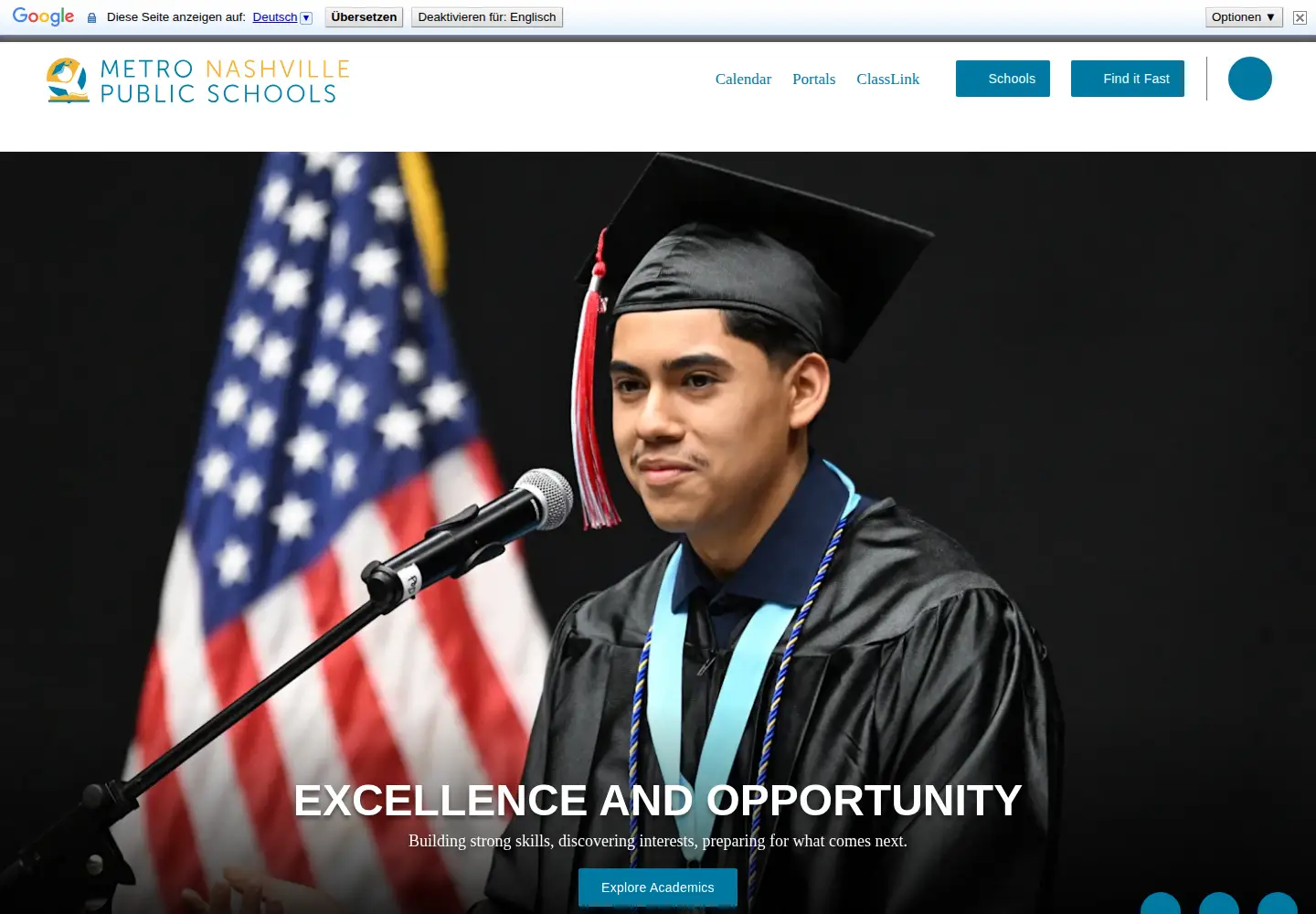 Screenshot of mnps.org