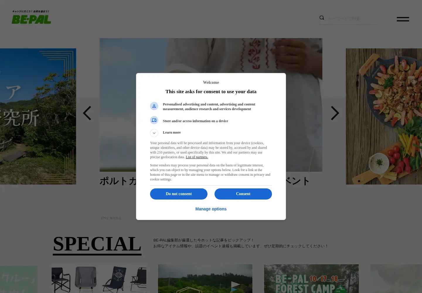 Screenshot of bepal.net