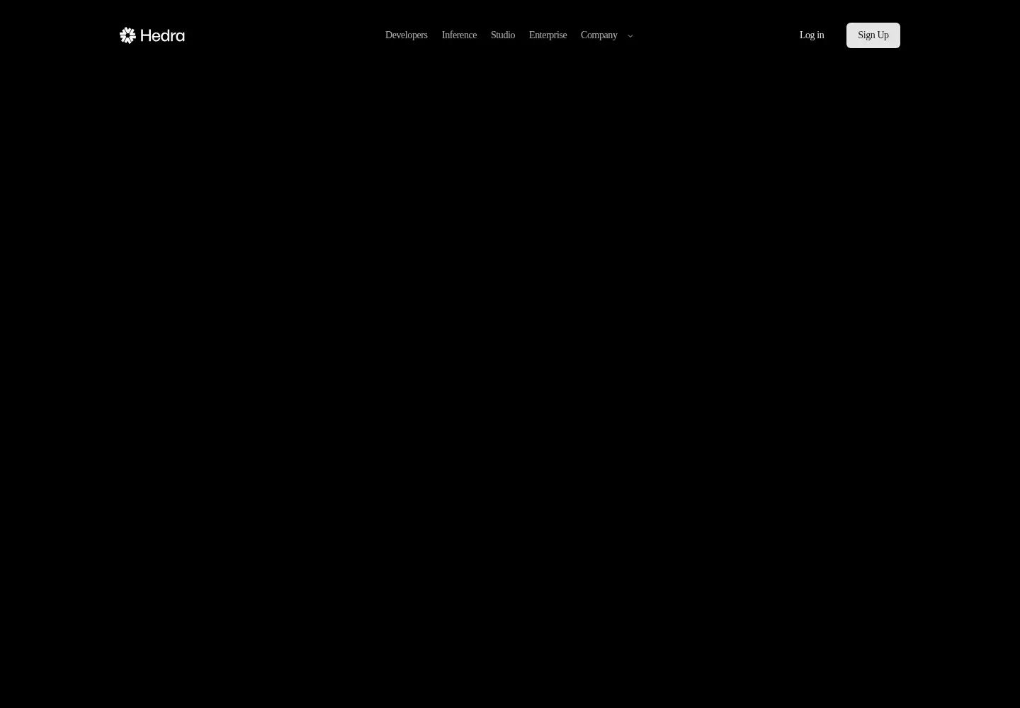 Screenshot of hedra.com