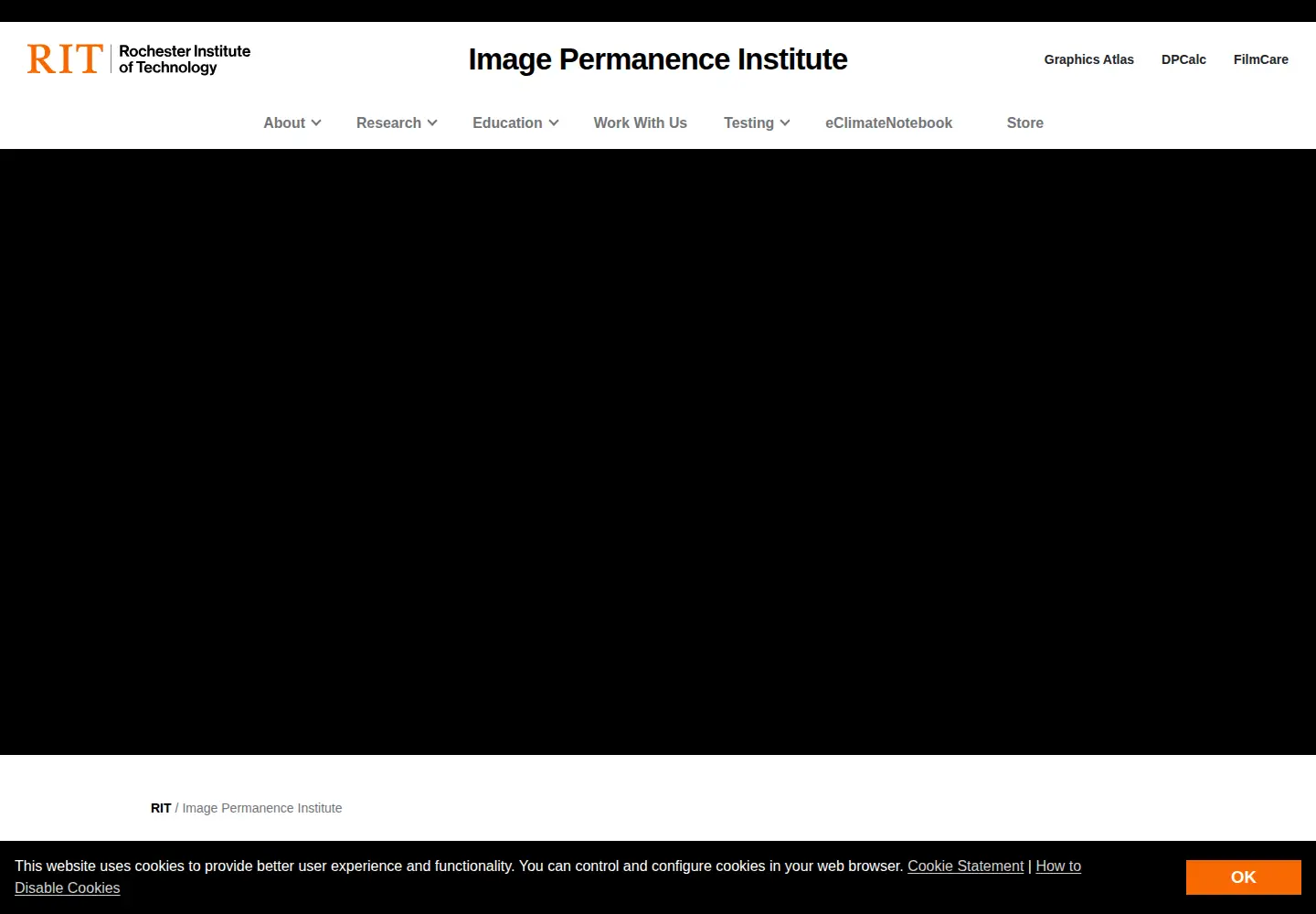 Screenshot of imagepermanenceinstitute.org