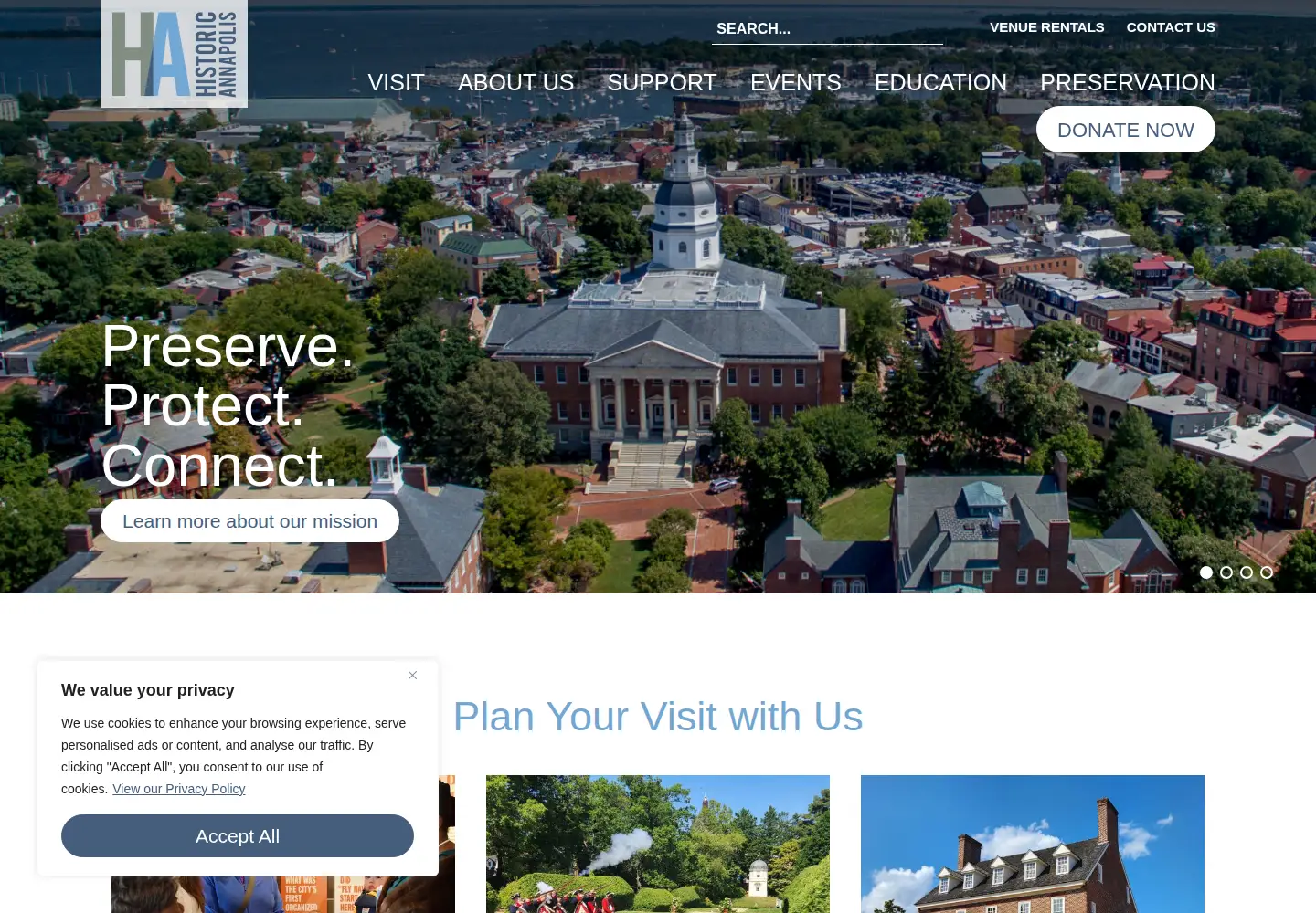 Screenshot of annapolis.org
