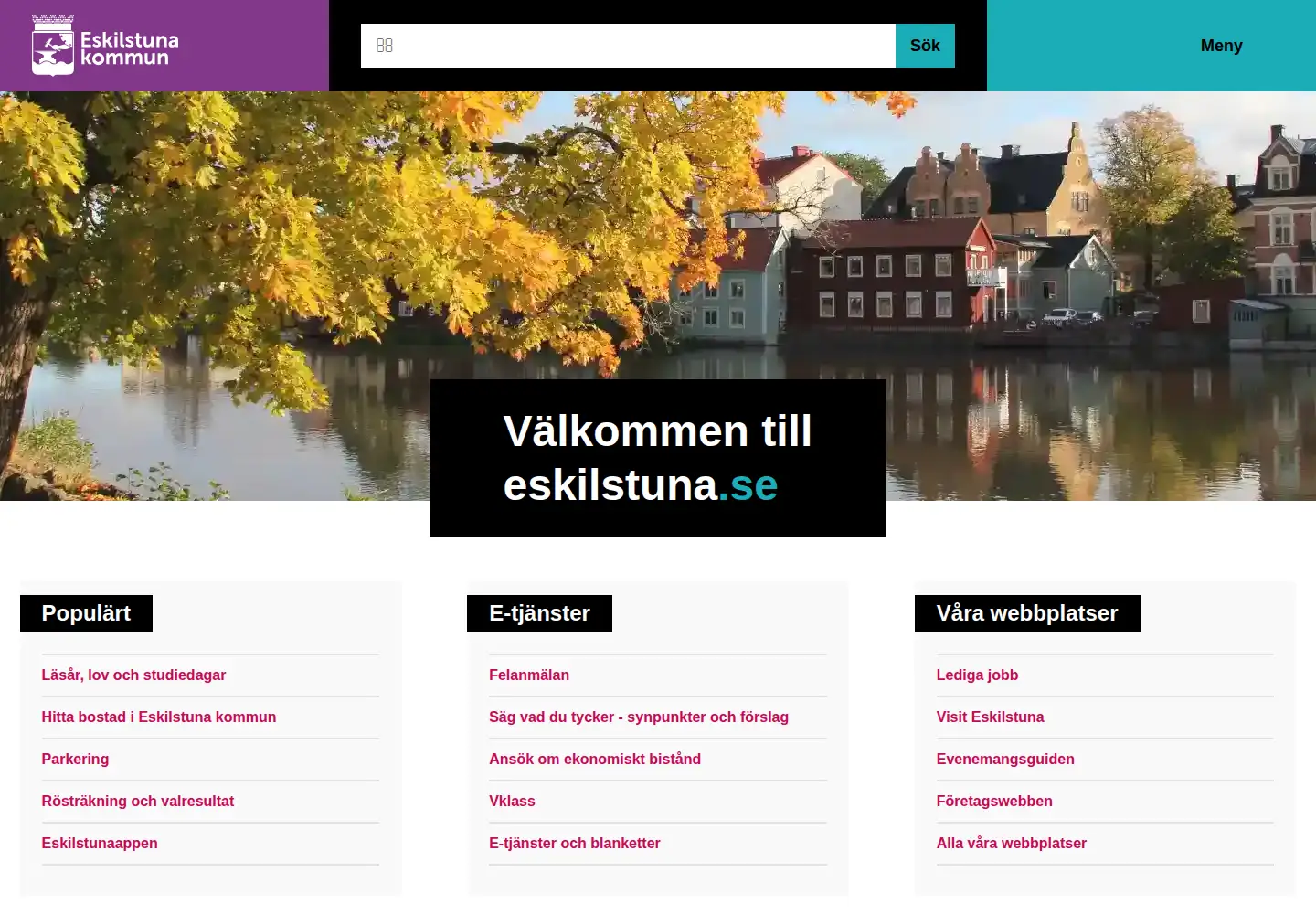 Screenshot of eskilstuna.se