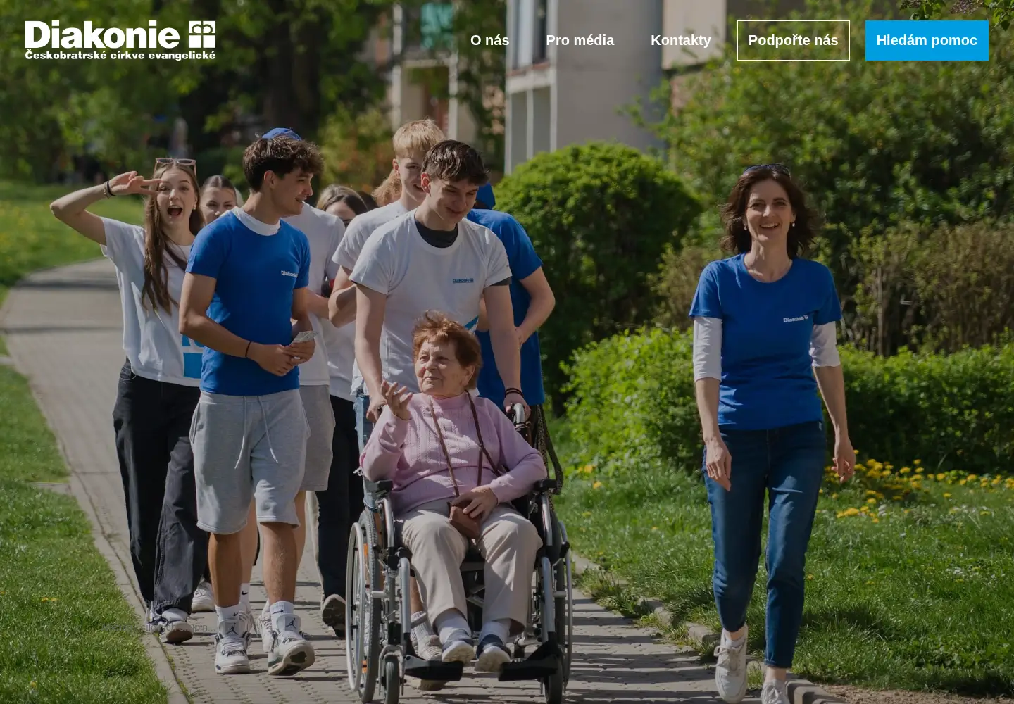 Screenshot of diakonie.cz