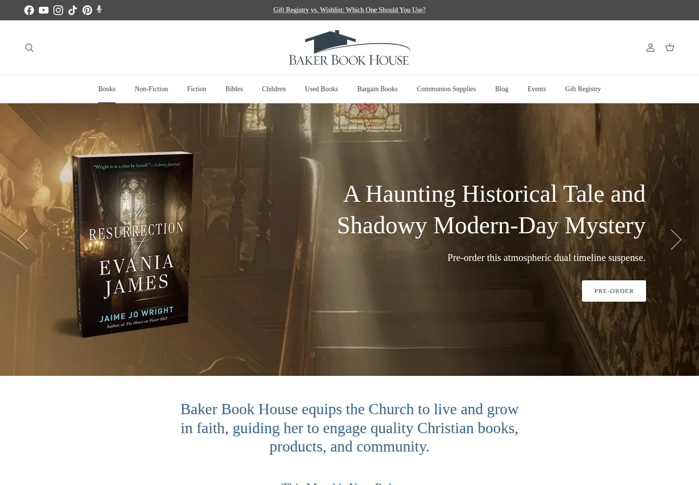 Screenshot of bakerbookhouse.com
