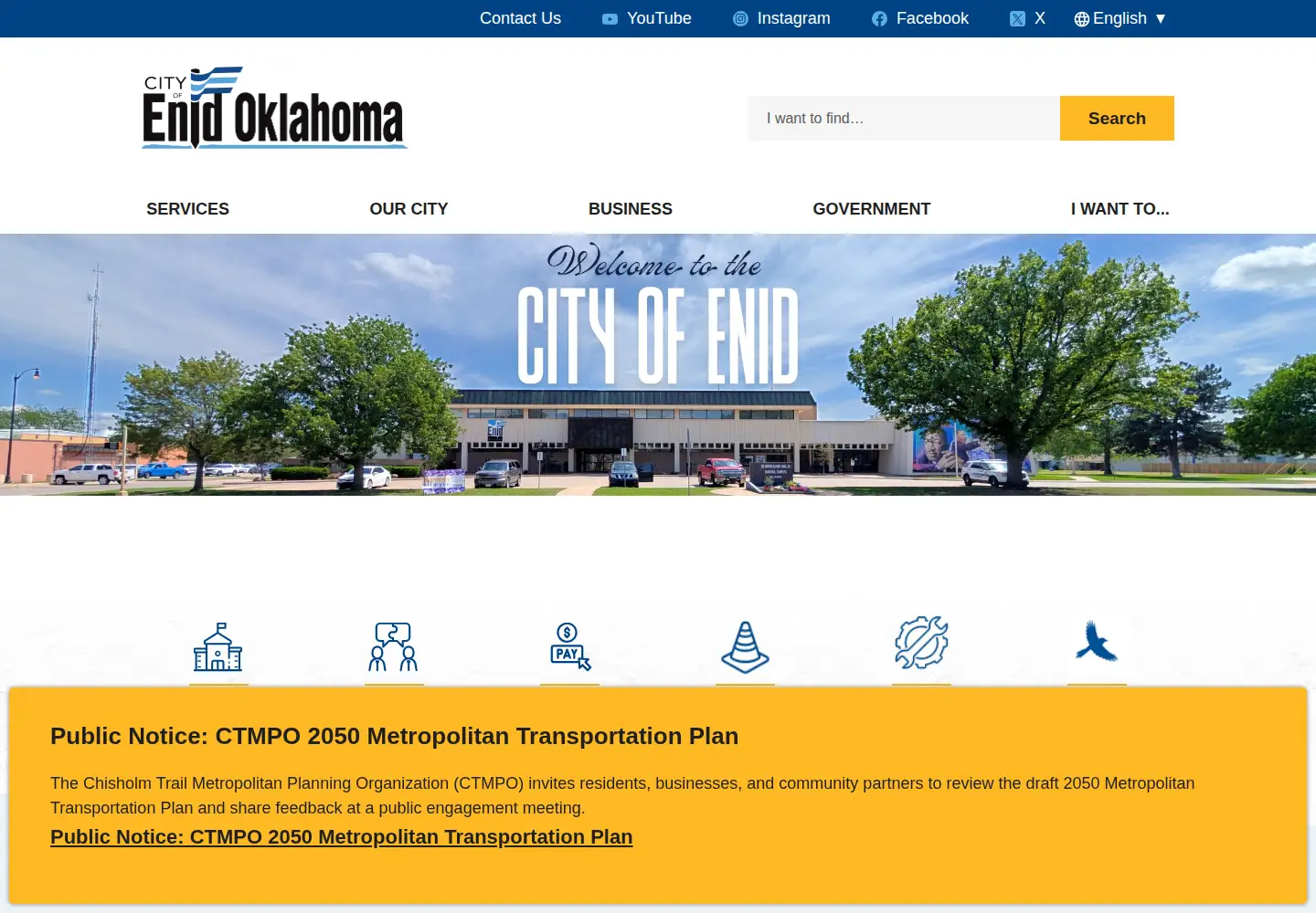 Screenshot of enid.org