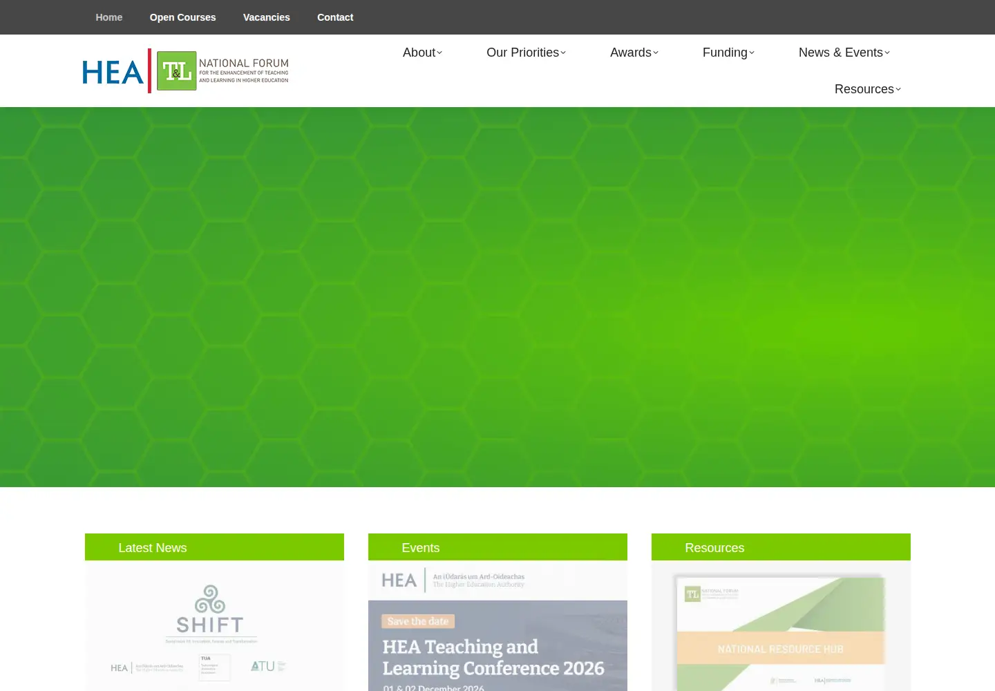Screenshot of teachingandlearning.ie
