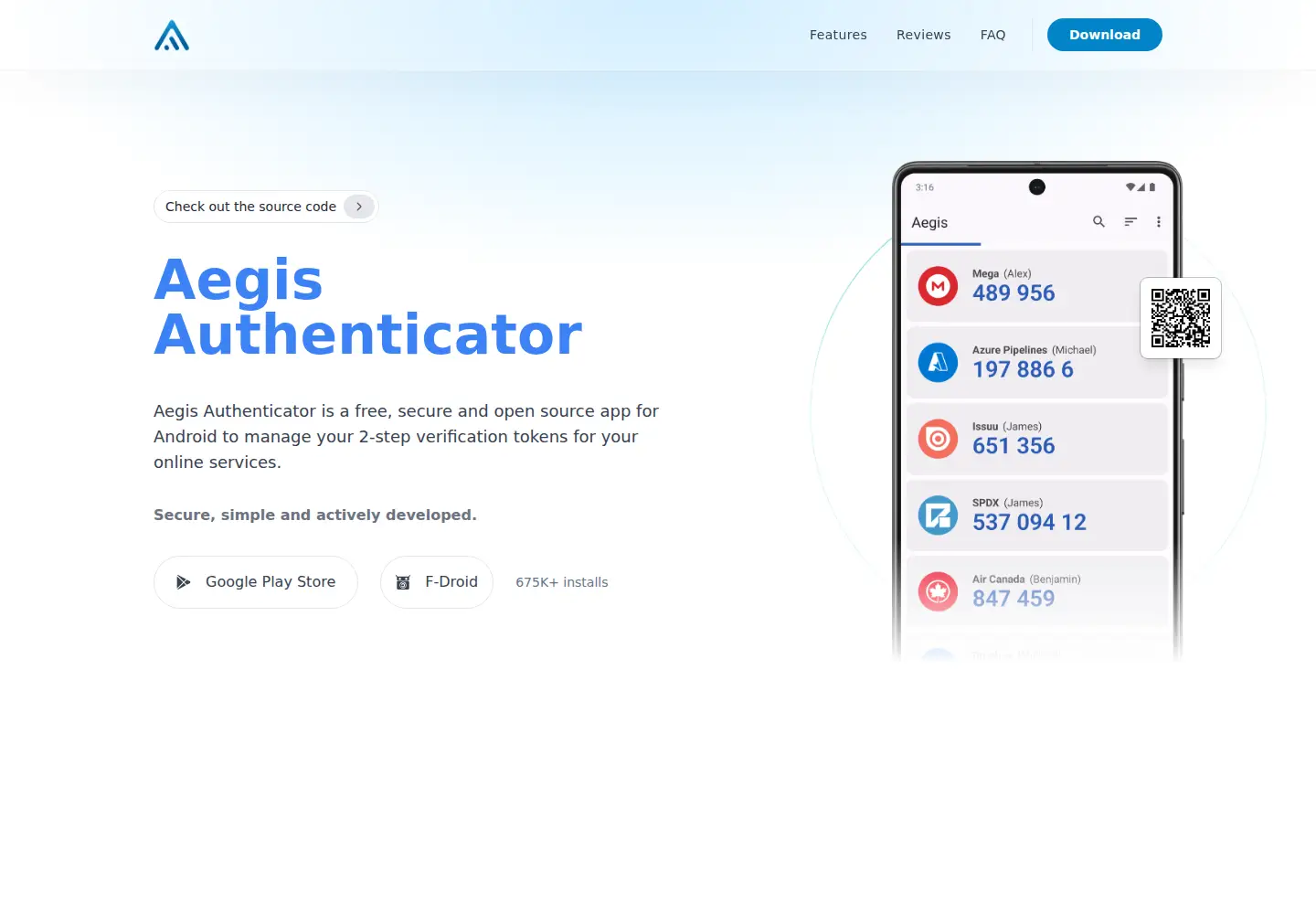 Screenshot of getaegis.app