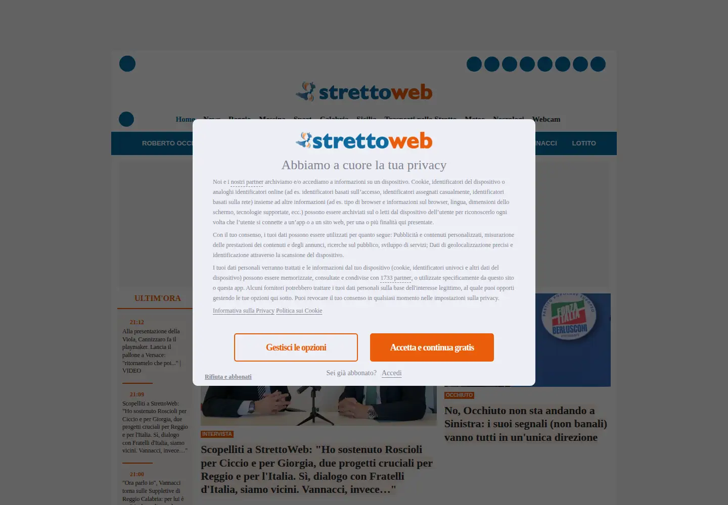 Screenshot of strettoweb.com