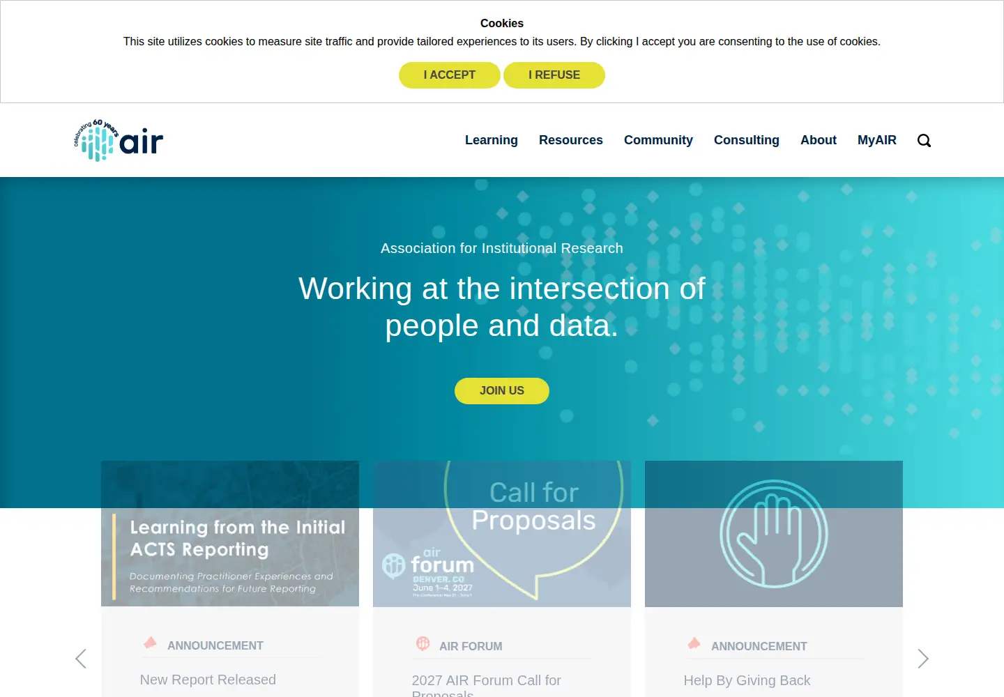 Screenshot of airweb.org
