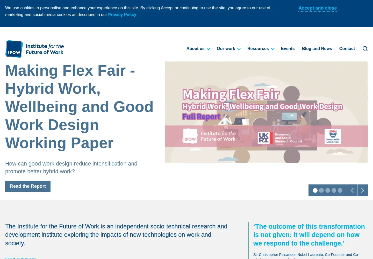 Screenshot of ifow.org