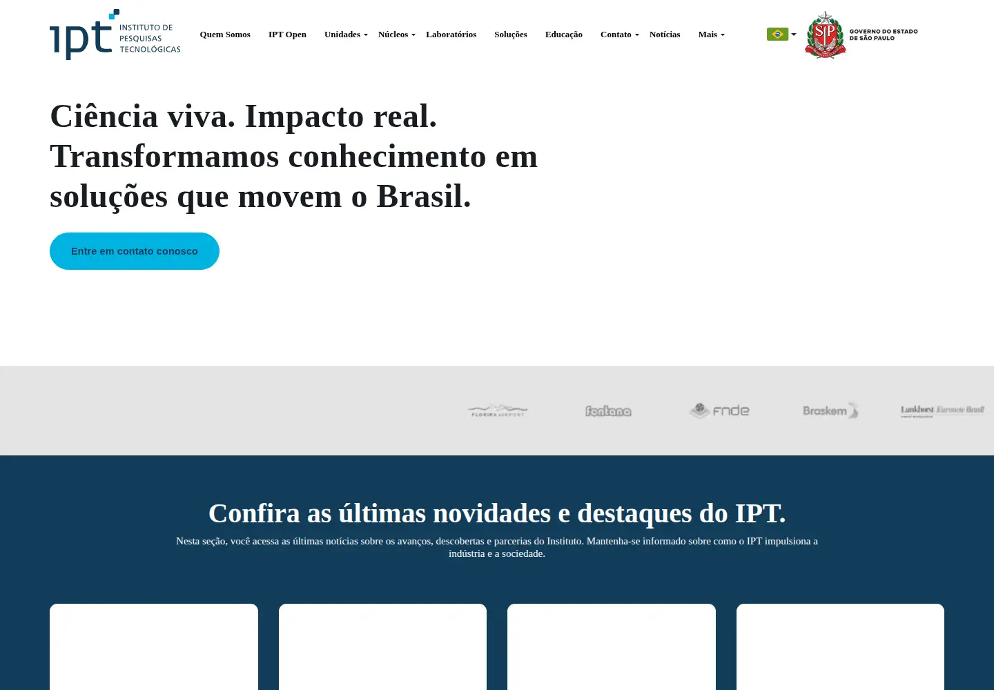 Screenshot of ipt.br