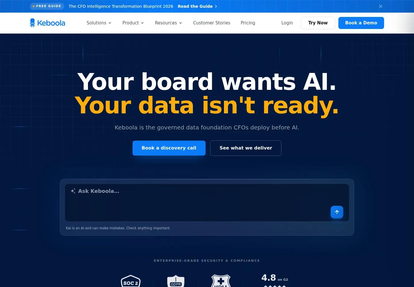 Screenshot of keboola.com