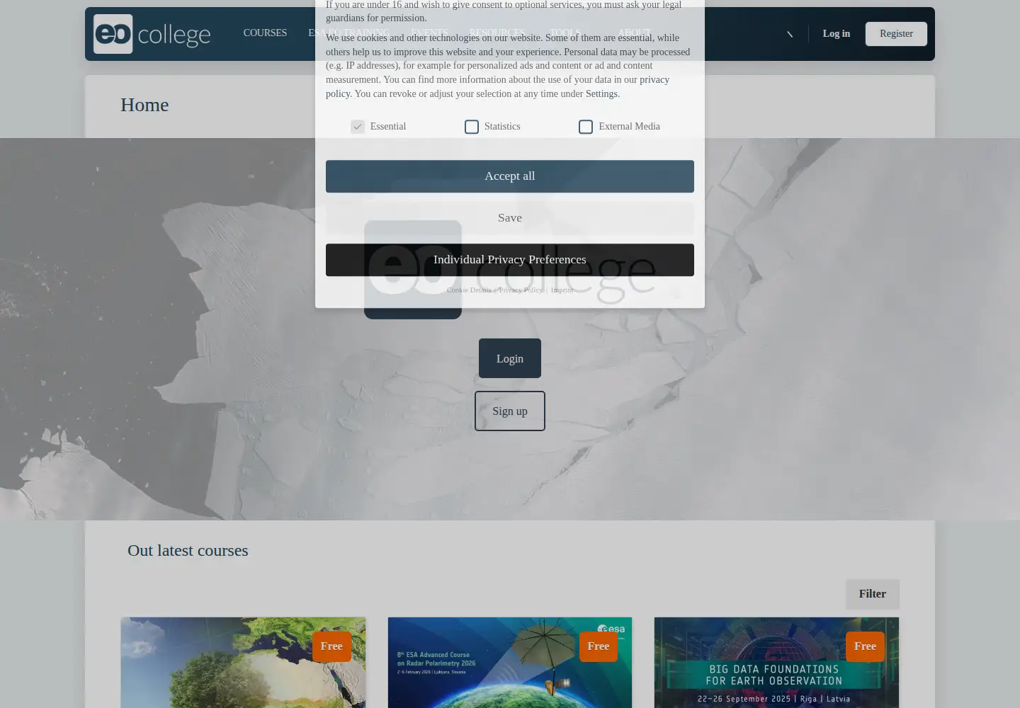 Screenshot of eo-college.org