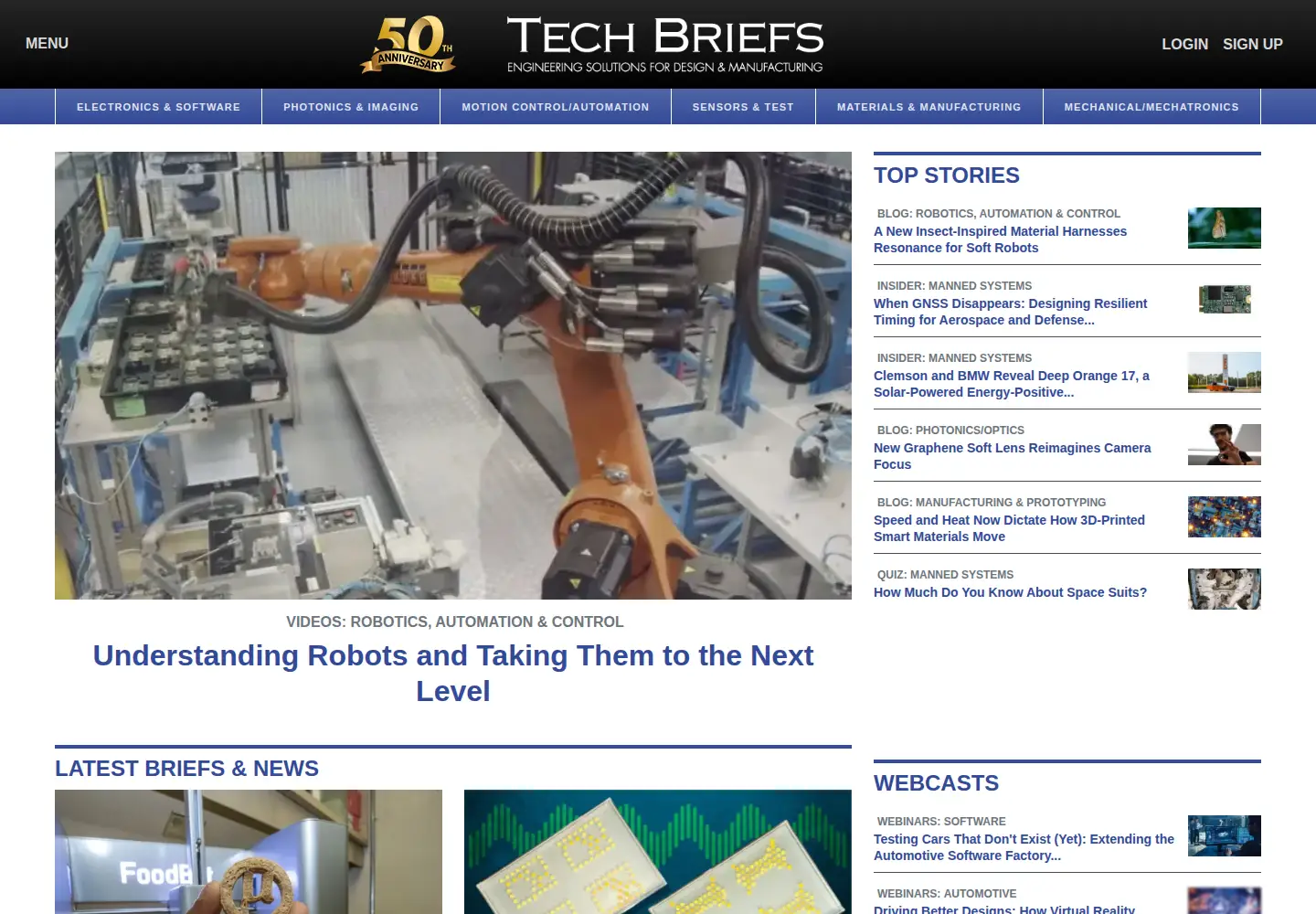 Screenshot of techbriefs.com