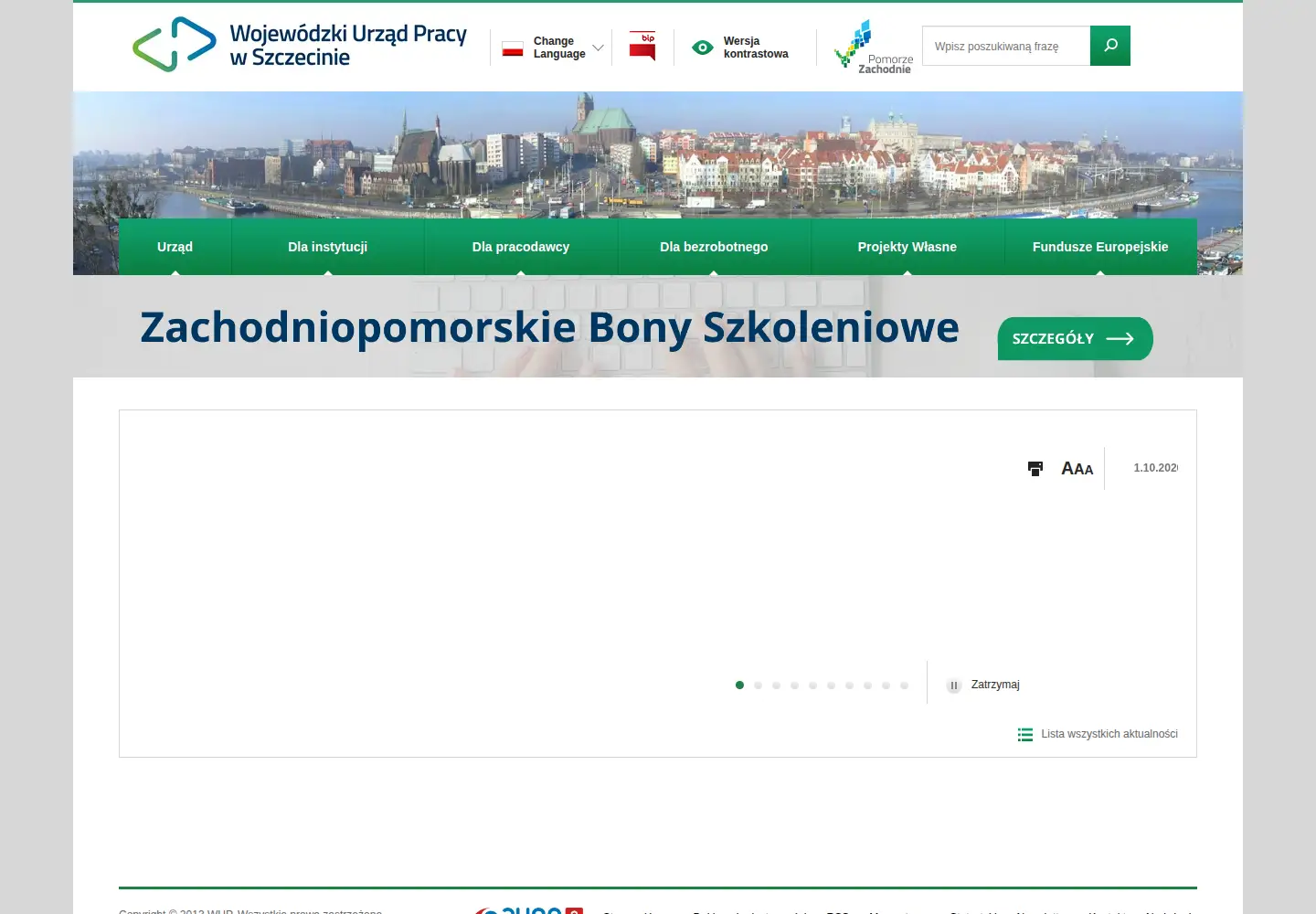 Screenshot of wup.pl