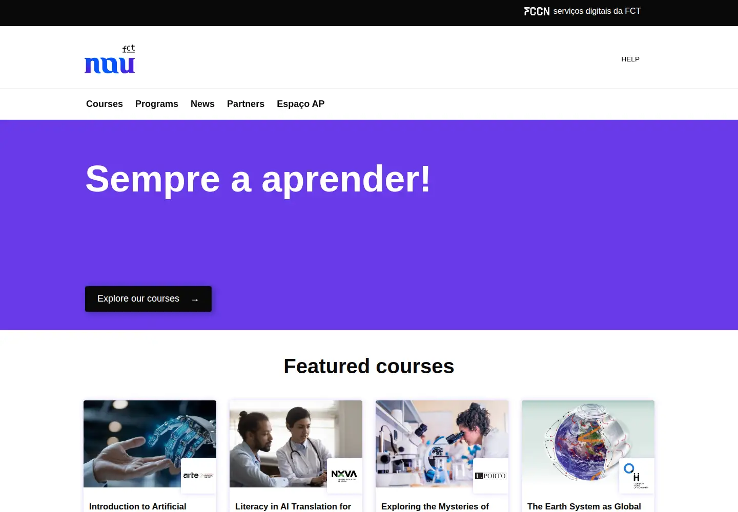 Screenshot of nau.edu.pt