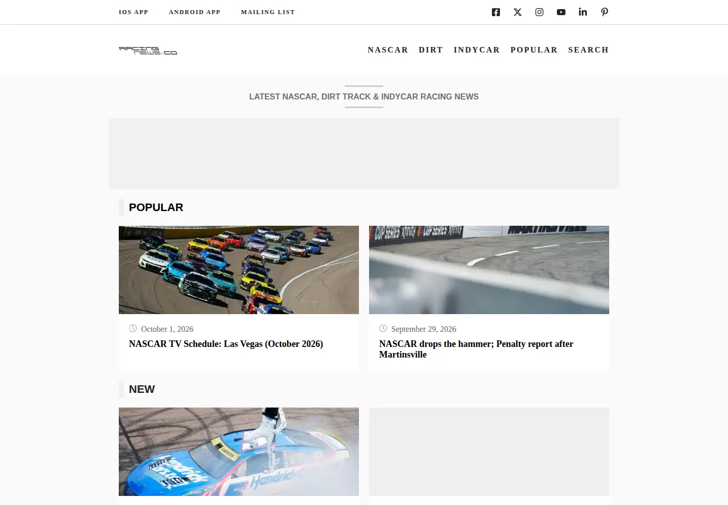 Screenshot of racingnews.co