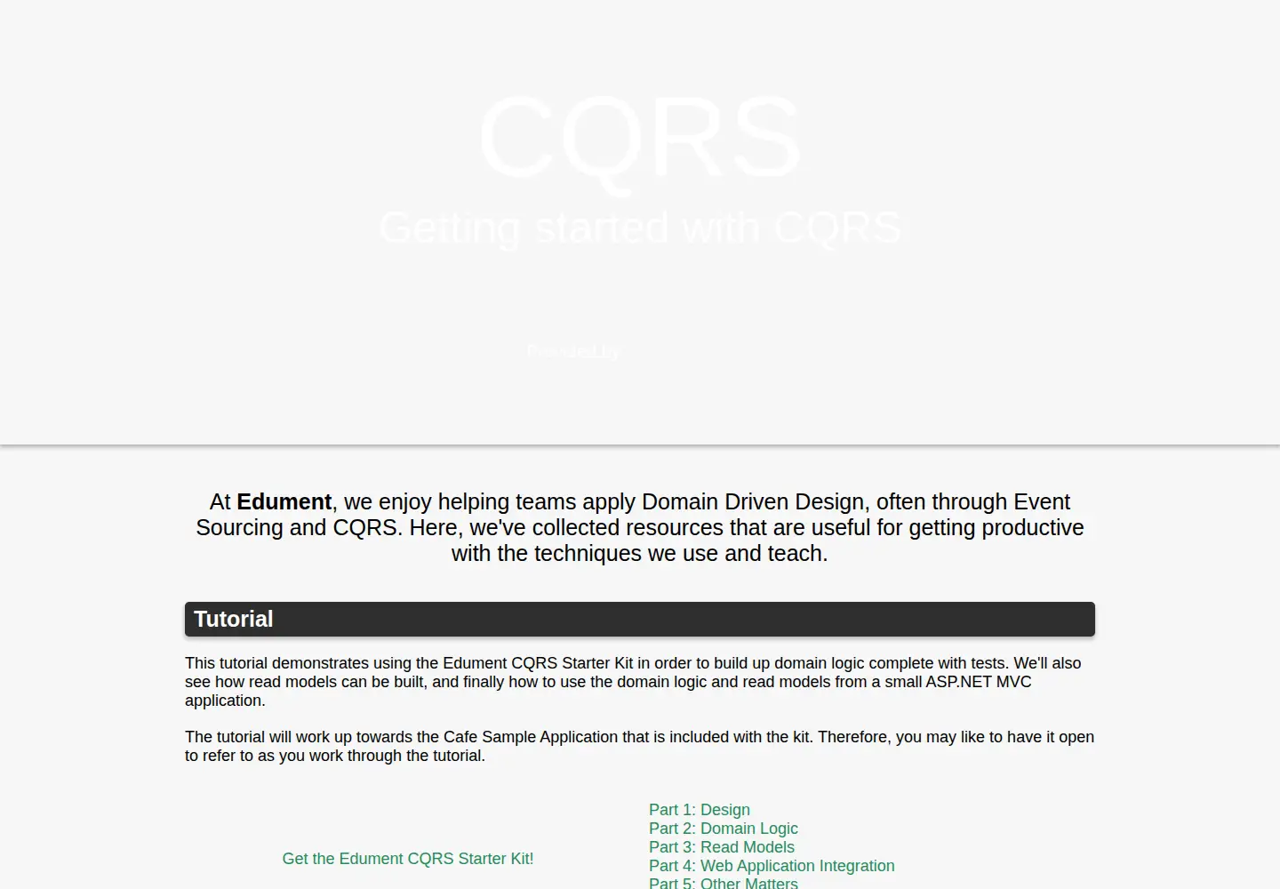 Screenshot of cqrs.nu