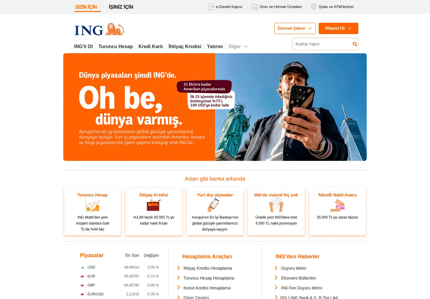 Screenshot of ing.com.tr