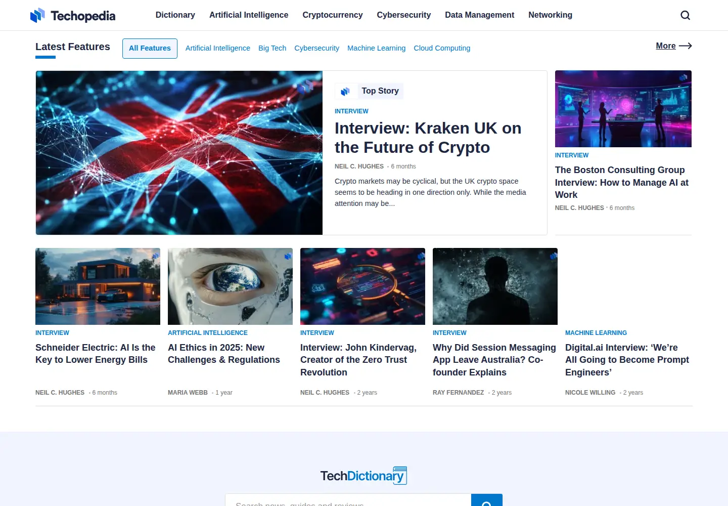 Screenshot of techopedia.com
