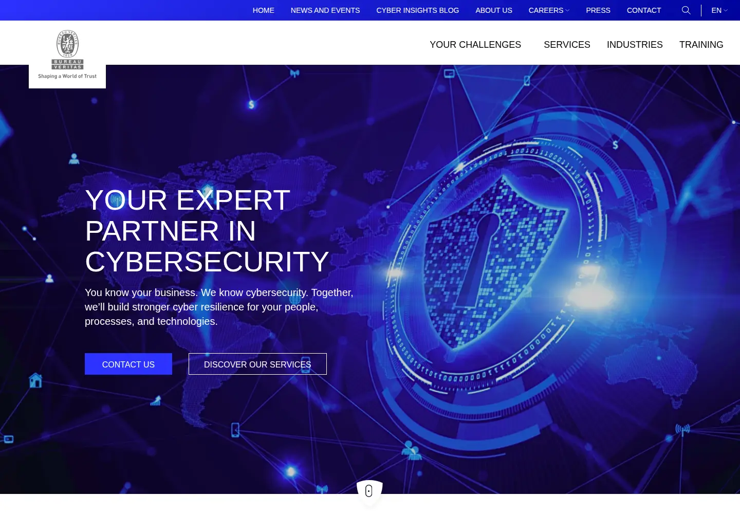 Screenshot of secura.com