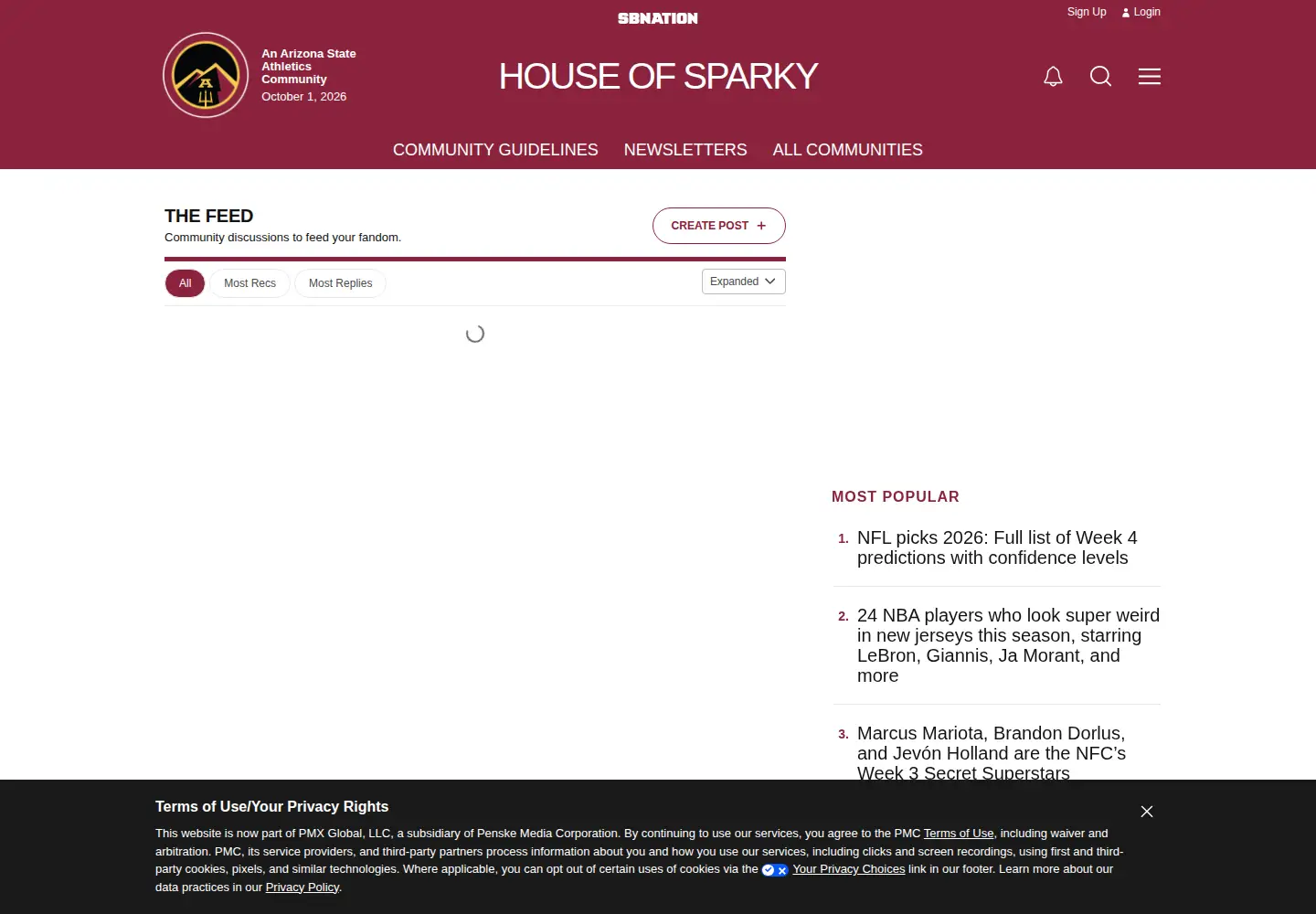 Screenshot of houseofsparky.com