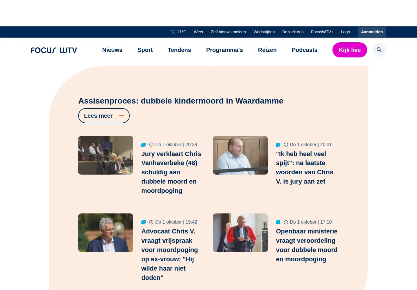 Screenshot of focus-wtv.be
