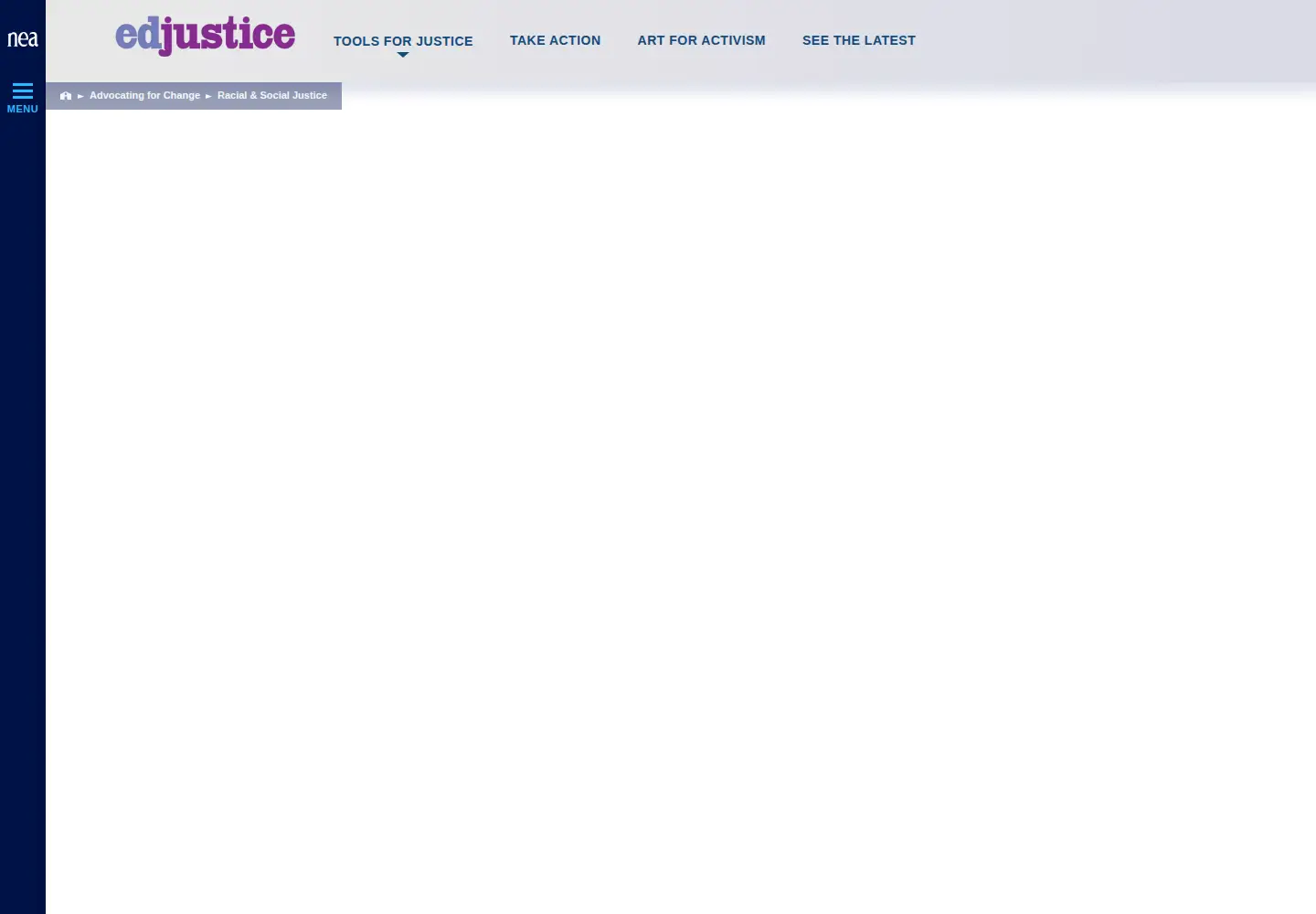 Screenshot of neaedjustice.org